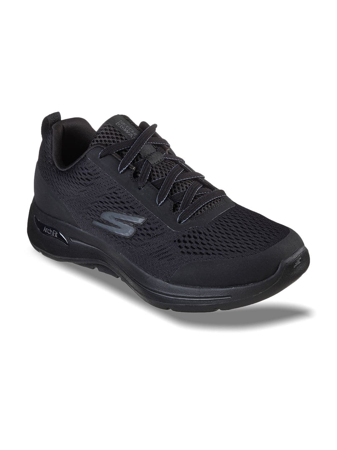 Skechers Men Black Mesh Go Walk Arch Fit Idyllic Sports Shoes - view 1