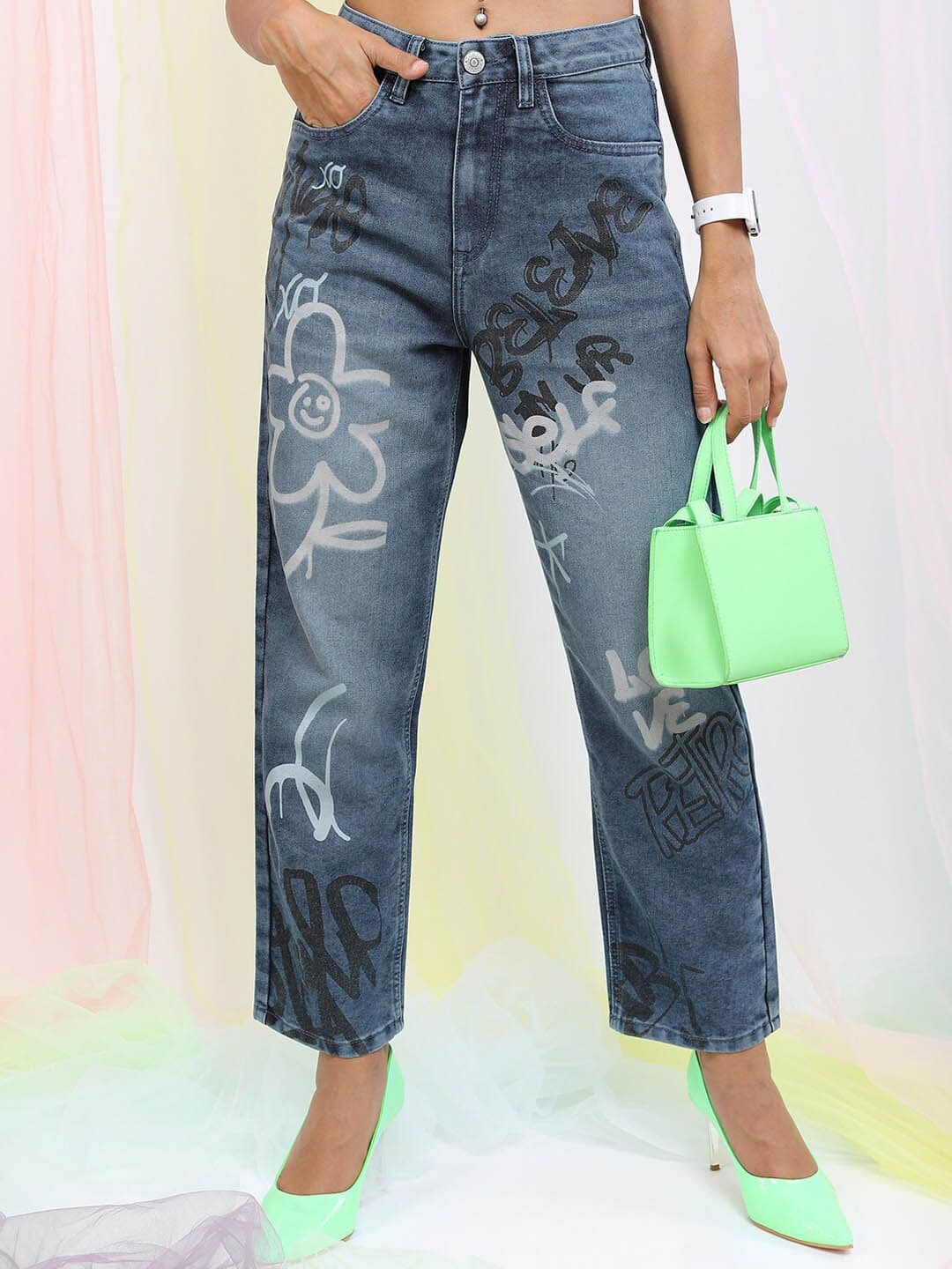 Tokyo Talkies Women Blue Wide Leg Clean look Light Fade Stretchable Jeans - view 1