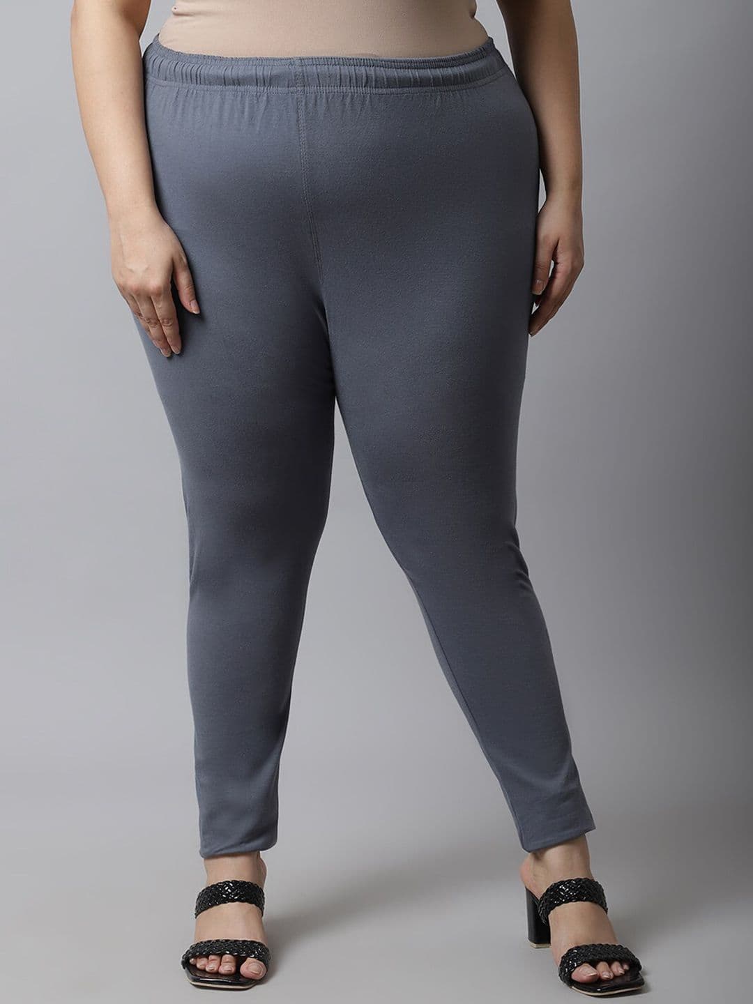TAG 7 PLUS Women Plus Size Solid Ankle Length Leggings - view 1