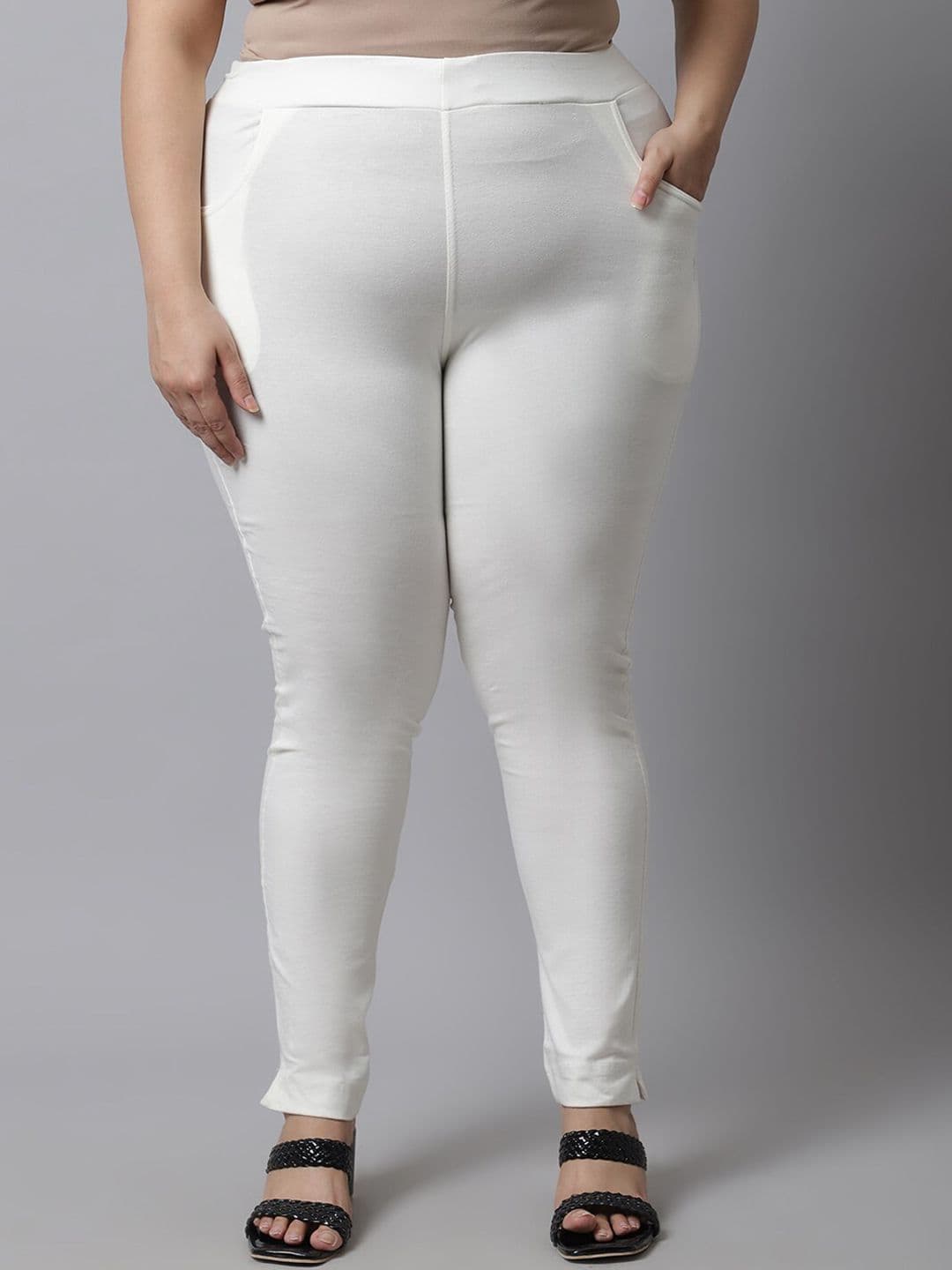 TAG 7 PLUS Women Plus Size Solid Ankle Length Leggings - view 1