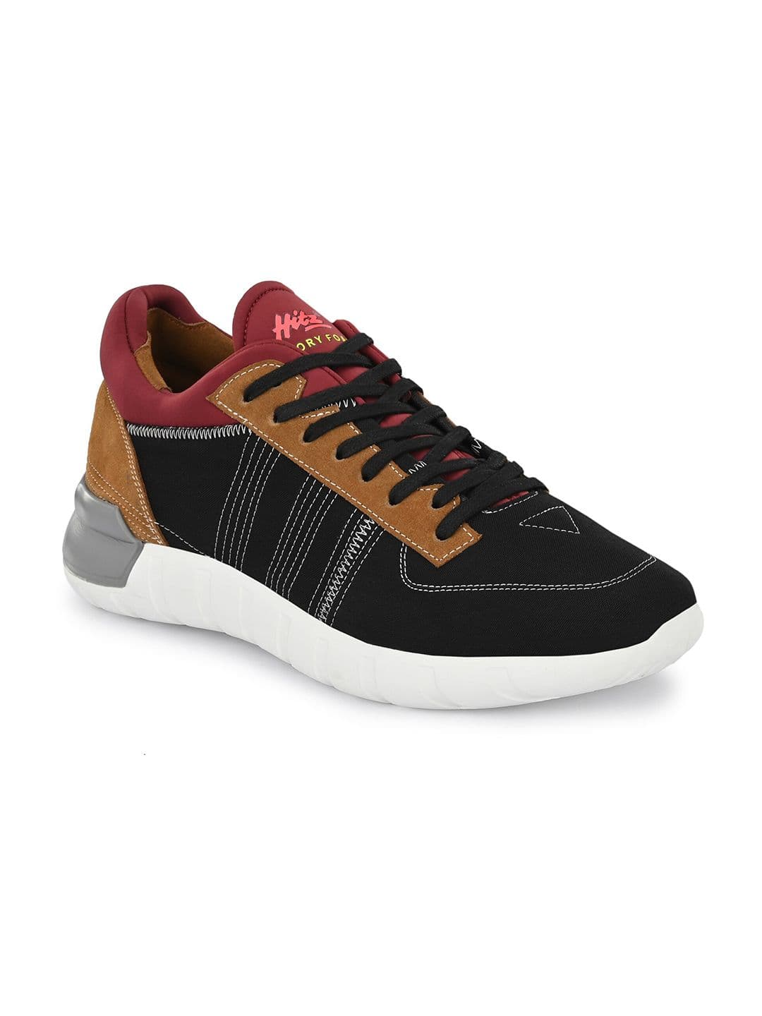 Hitz Men Black Running Shoes - view 1