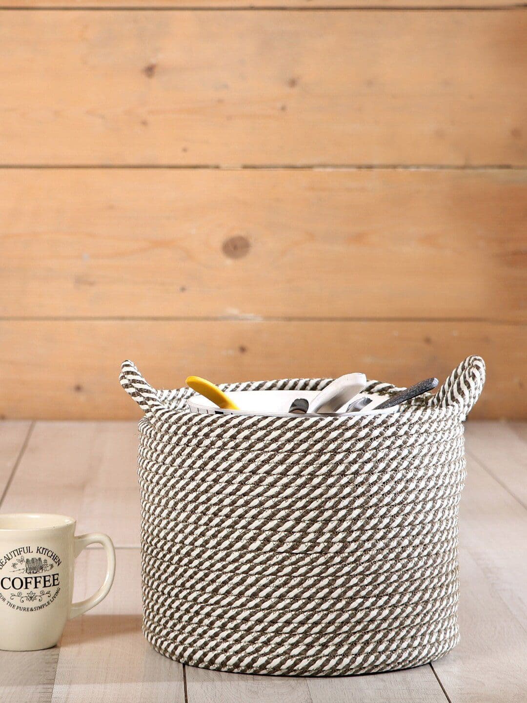 Pano Self-Design Round Storage Basket - view 1