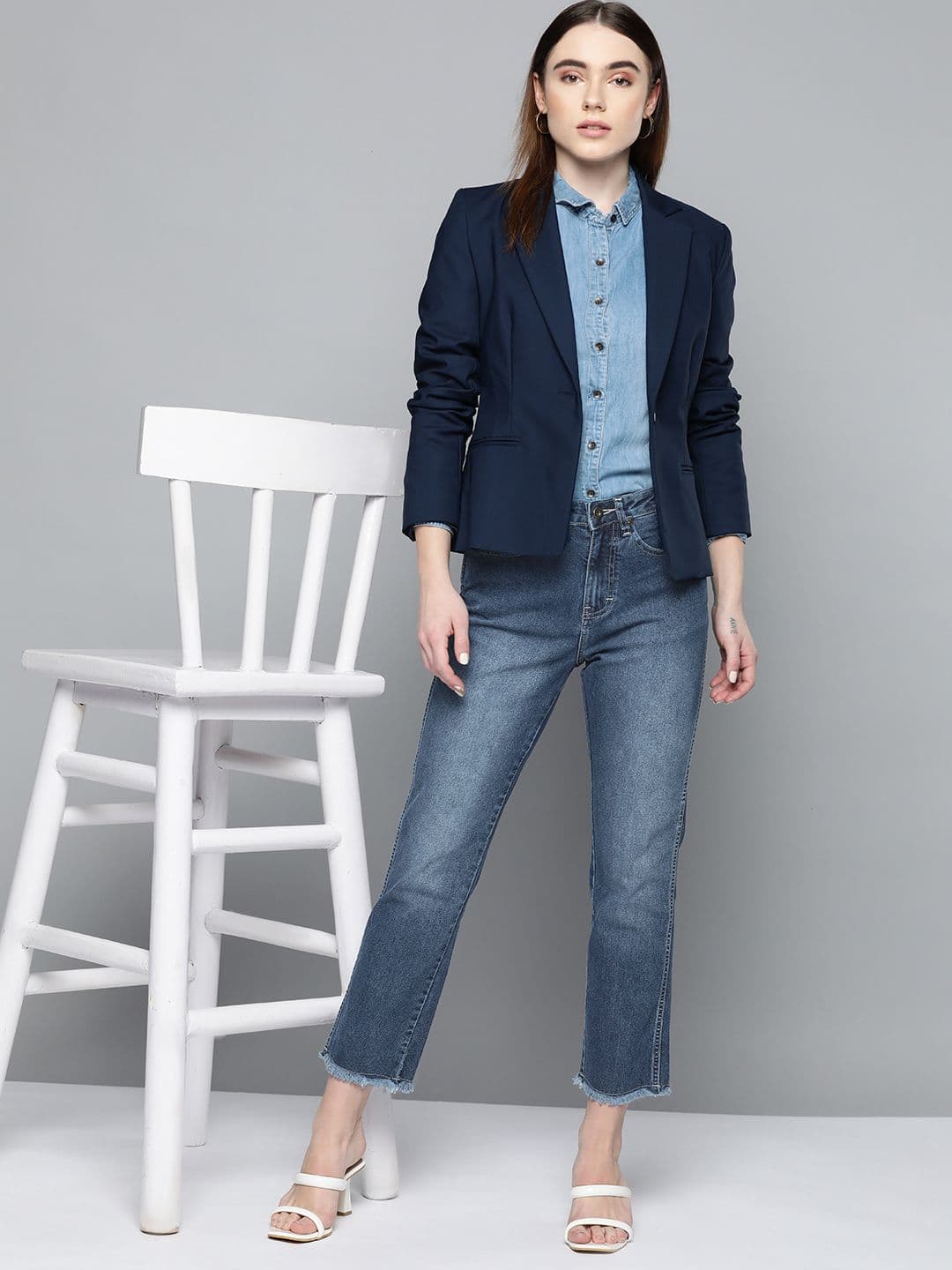 Chemistry Women Straight Fit High-Rise Light Fade Stretchable Jeans - view 1