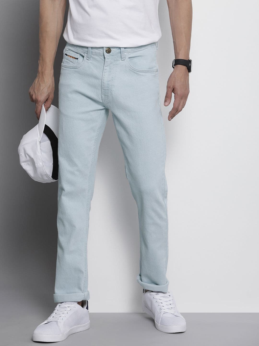 The Indian Garage Co Men Straight Fit Heavy Fade Stretchable Jeans - view 1
