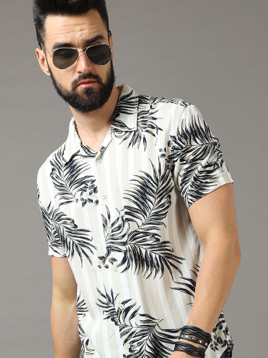 HERE&NOW Men Slim Fit Floral Printed Casual Shirt - view 1