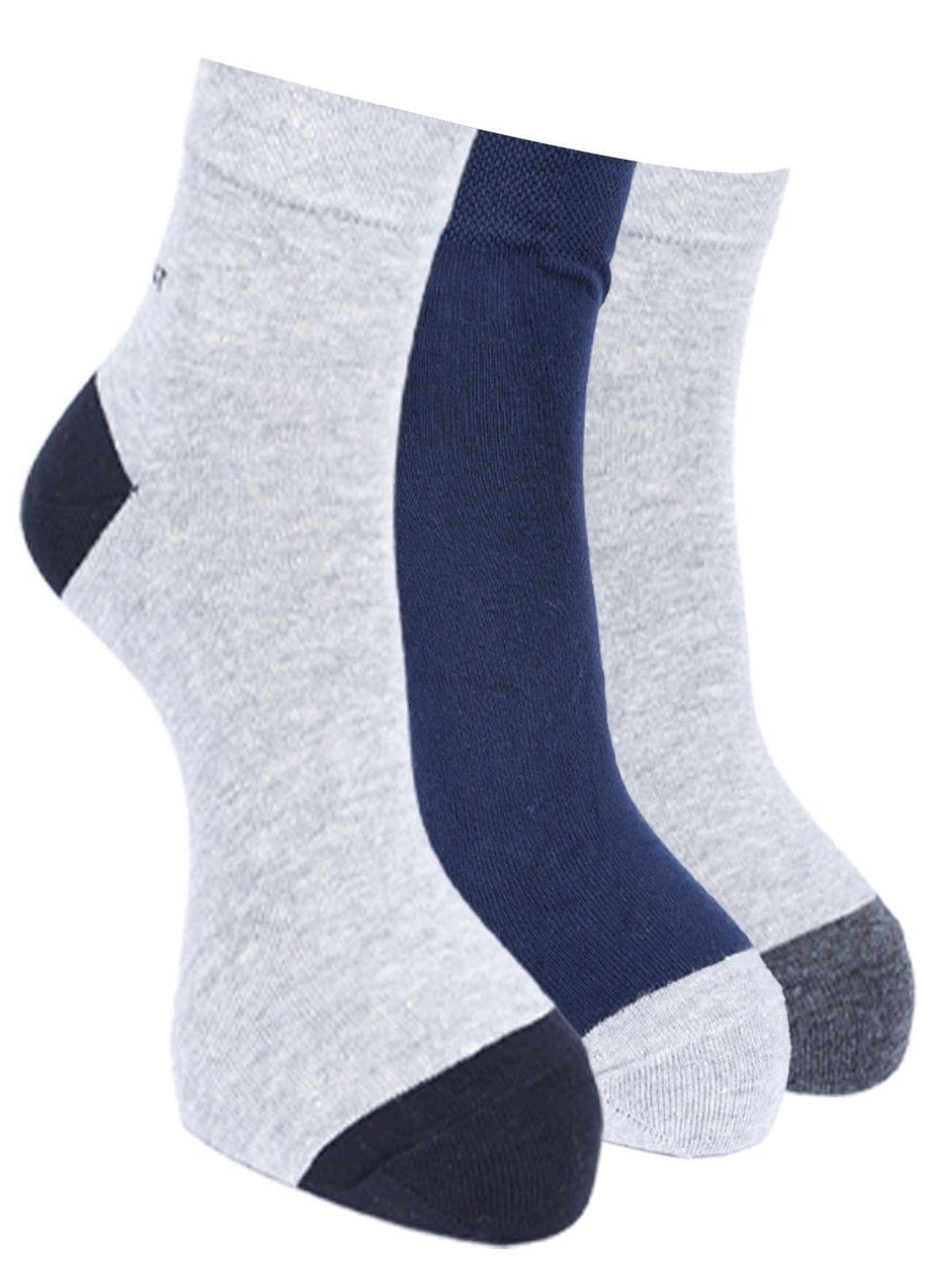 Force NXT Men Pack Of 3 Colour-Blocked Cotton Ankle-Length Socks - view 1