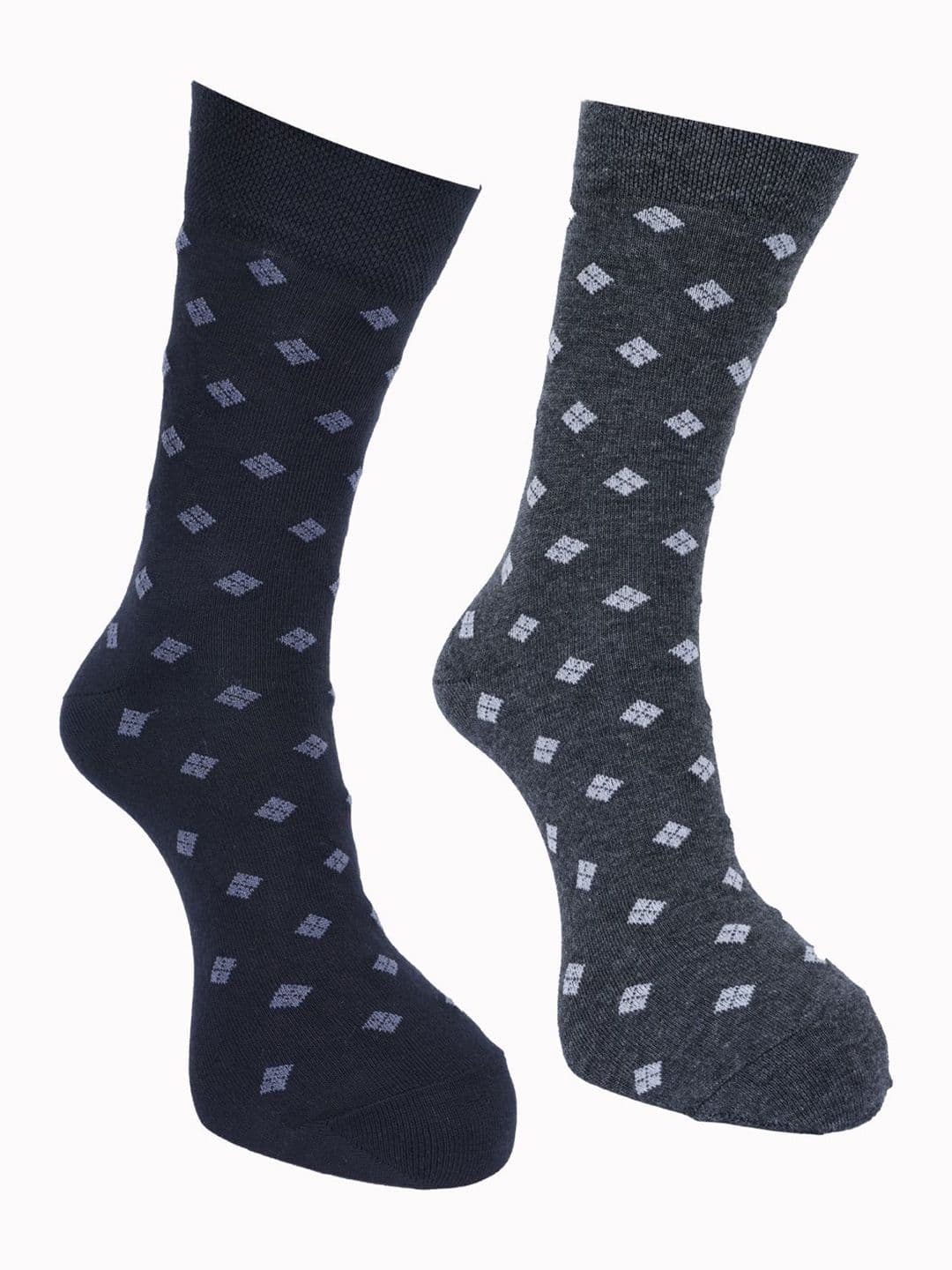 Force NXT Men Pack Of 2 Patterned Cotton Crew-Length Socks - view 1