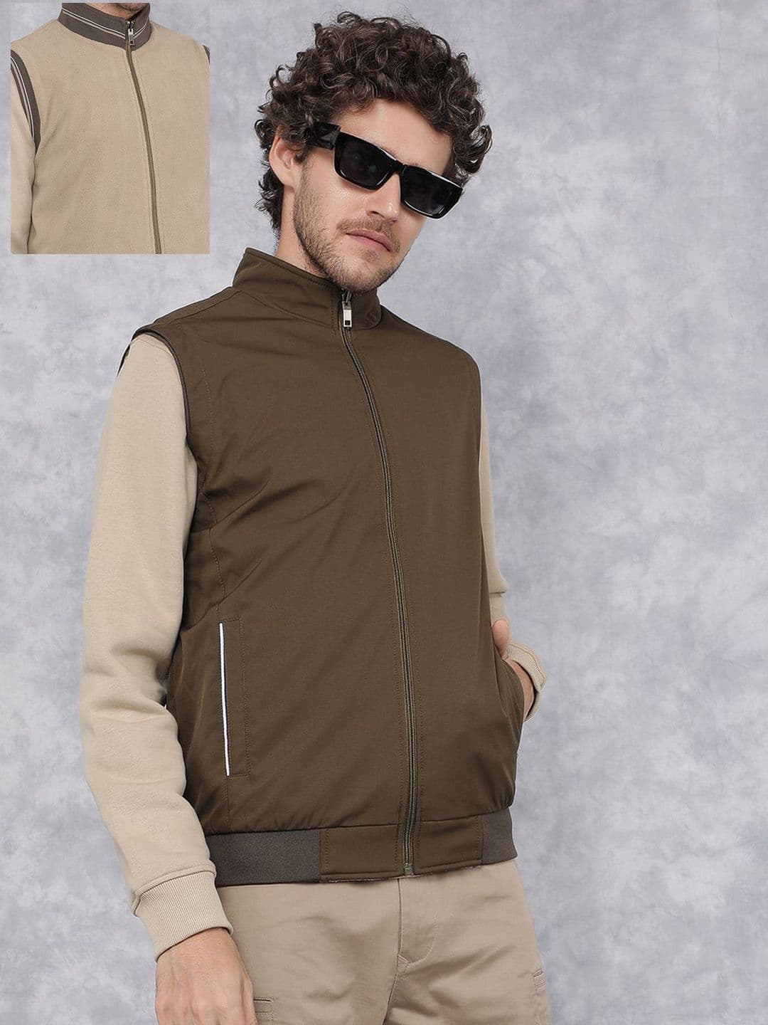 Crimsoune Club Men Reversible Longline Tailored Jacket - view 1