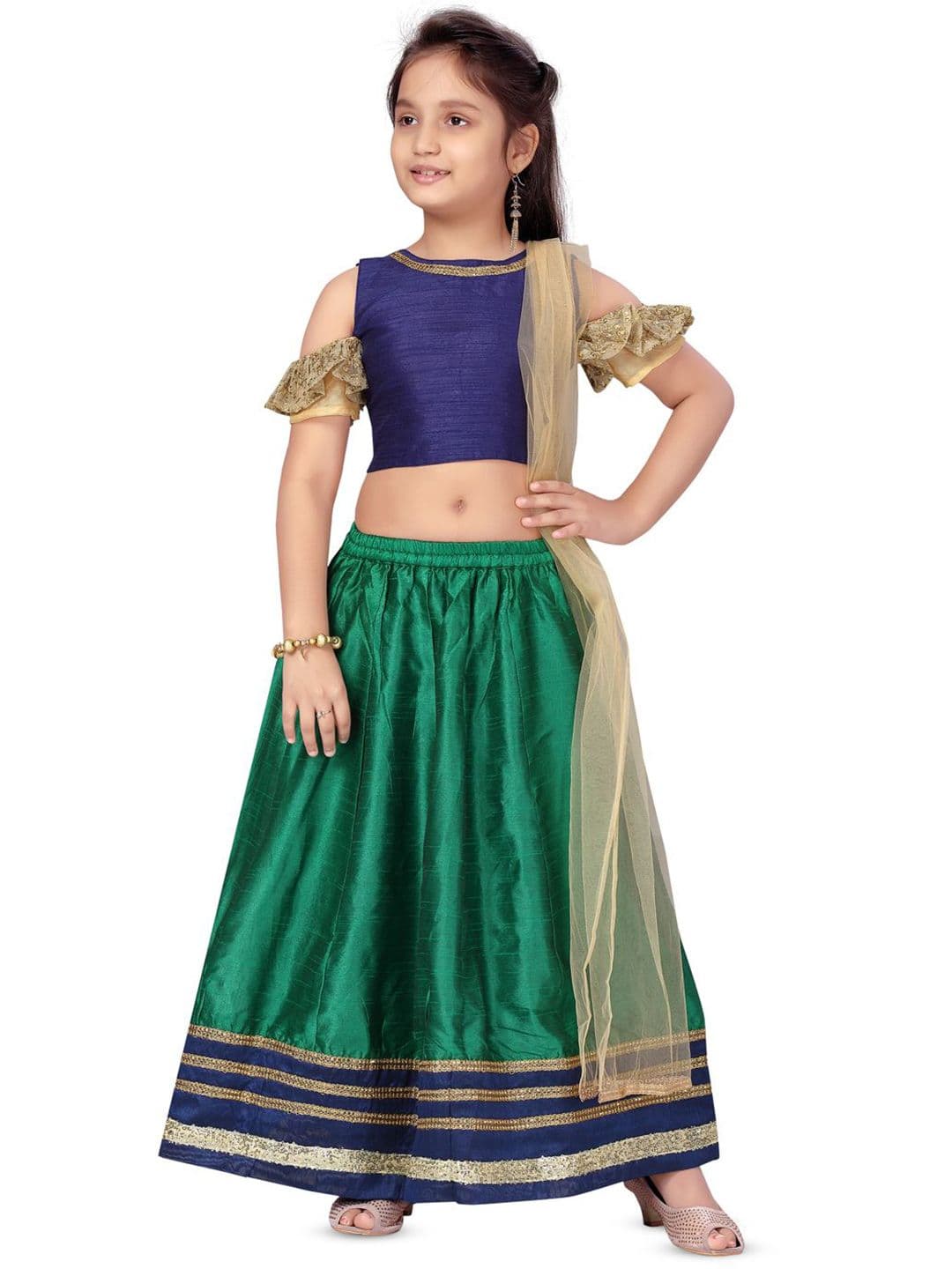 BAESD Girls Ready to Wear Lehenga & Blouse With Dupatta - view 1