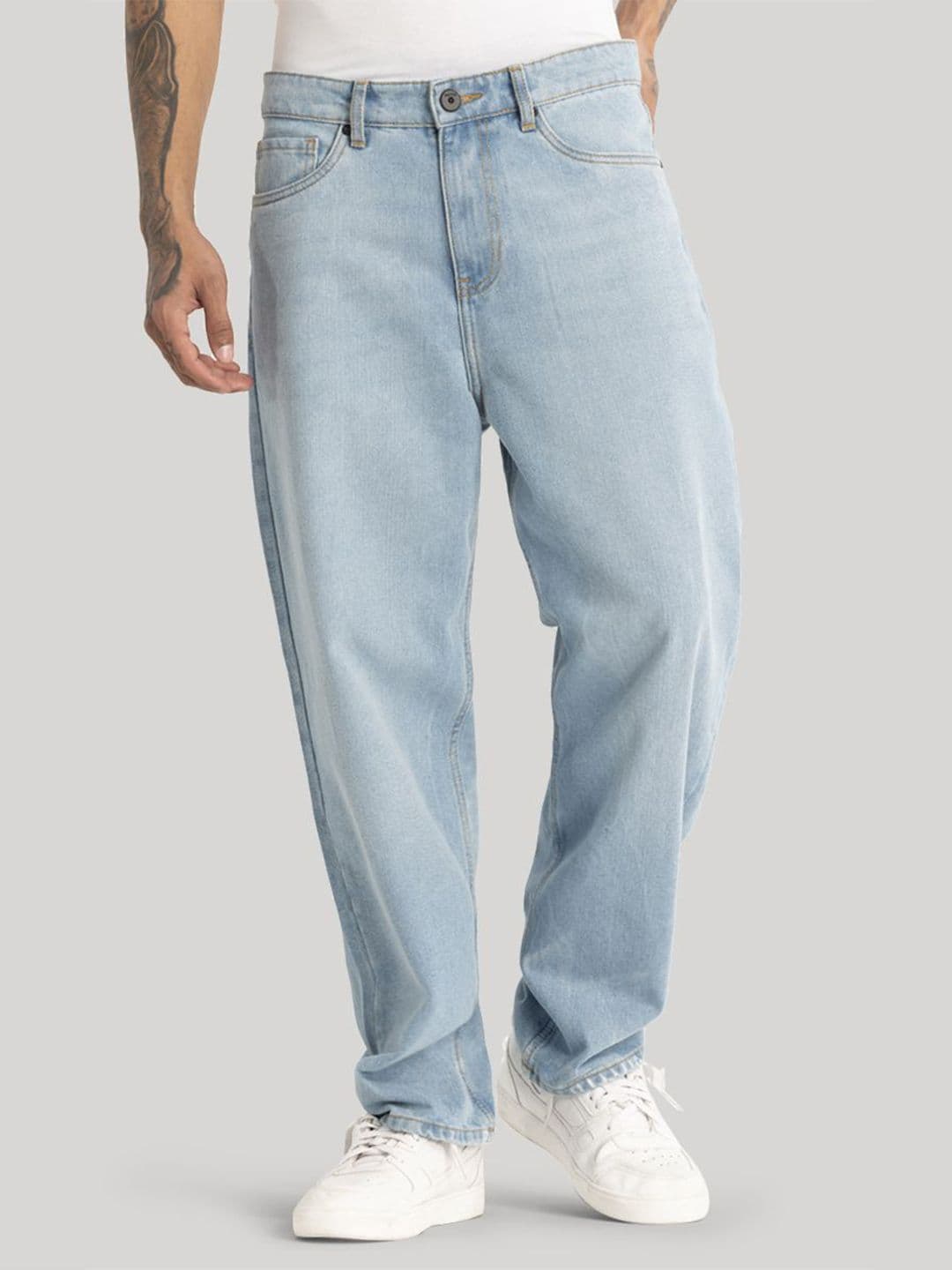 Snitch Men Mid-Rise Loose Relaxed Fit Stretchable Jeans - view 1