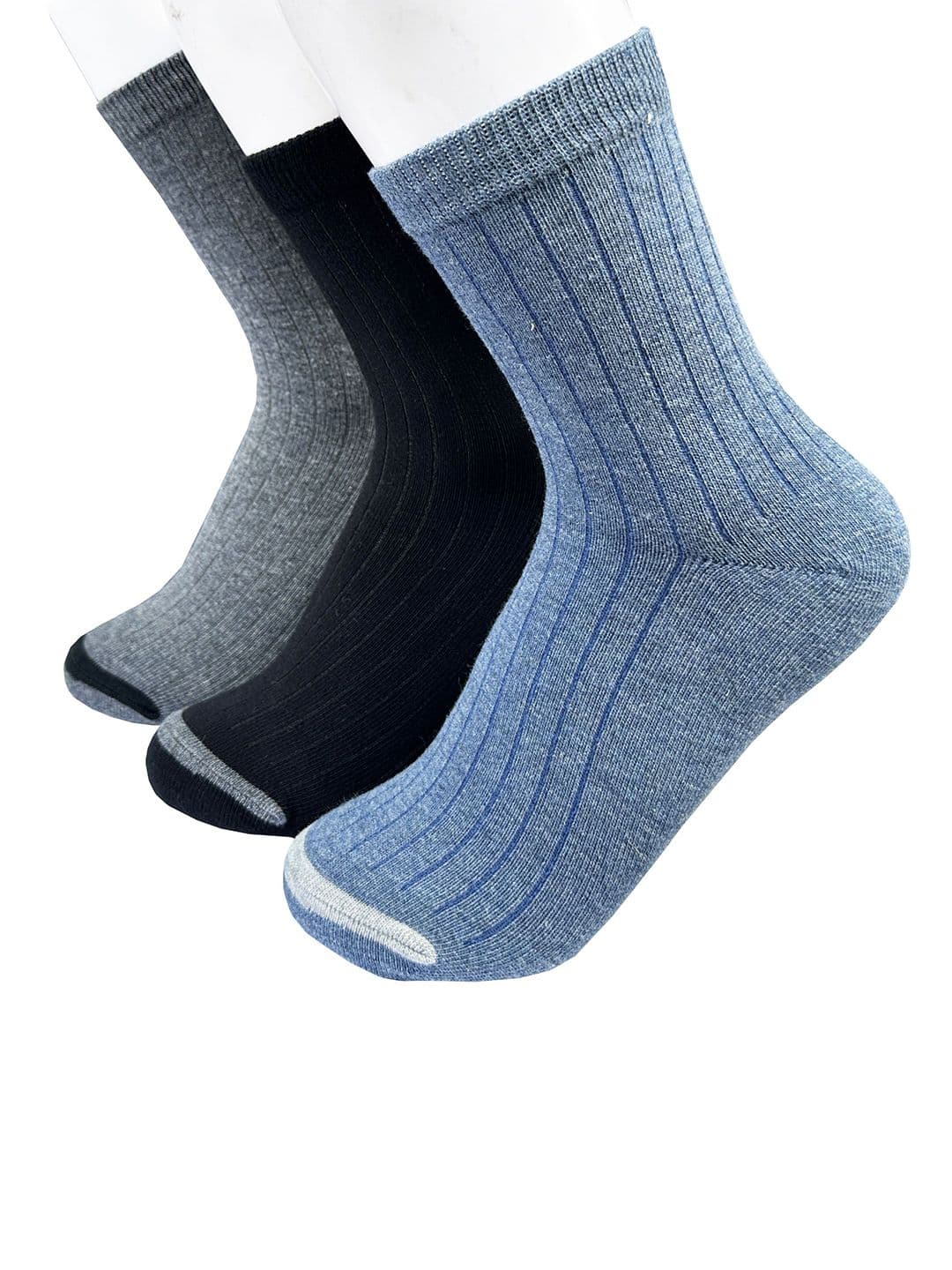 Alexvyan Men Pack of 3 Patterned Calf-Length Summer Soft Socks - view 1