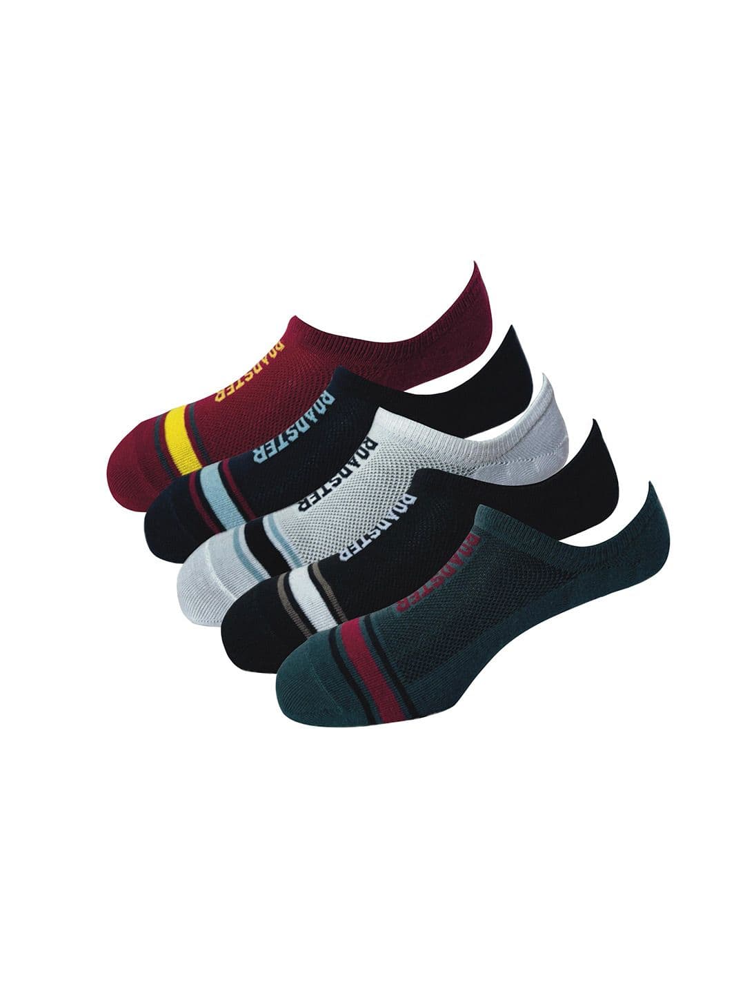 The Roadster Lifestyle Co Pack Of 5 Striped Ankle Length Socks - view 1