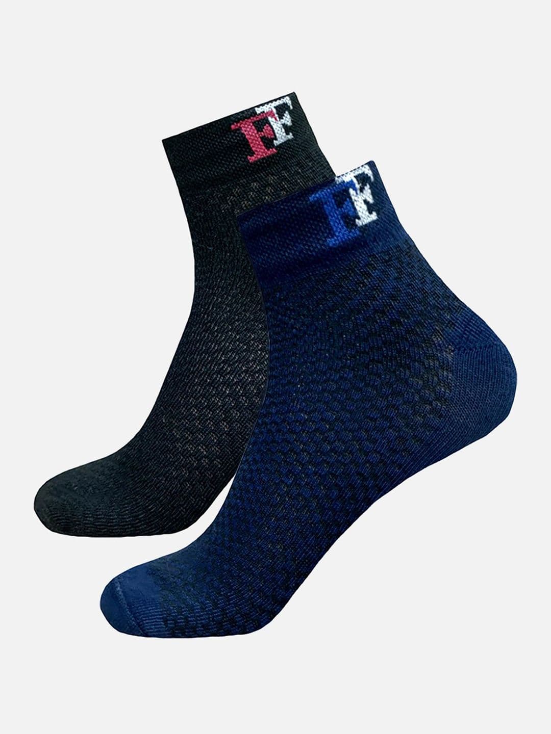 FIMS Men Pack Of 2 Patterned Ankle-Length Socks - view 1