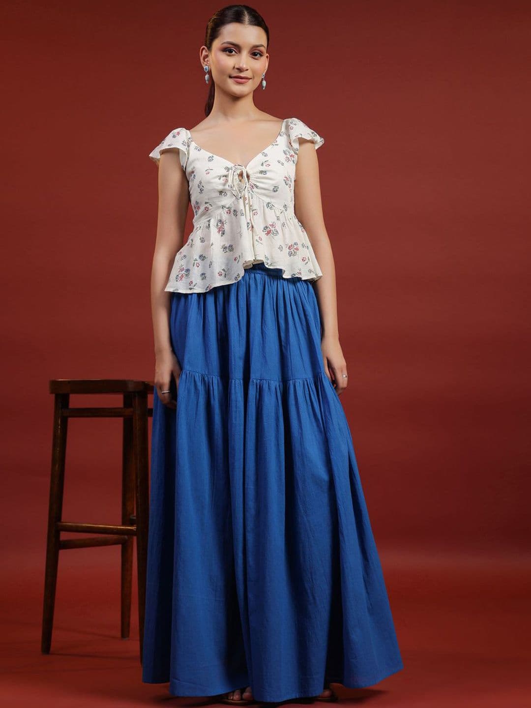 anayna Flared Maxi Skirts - view 1