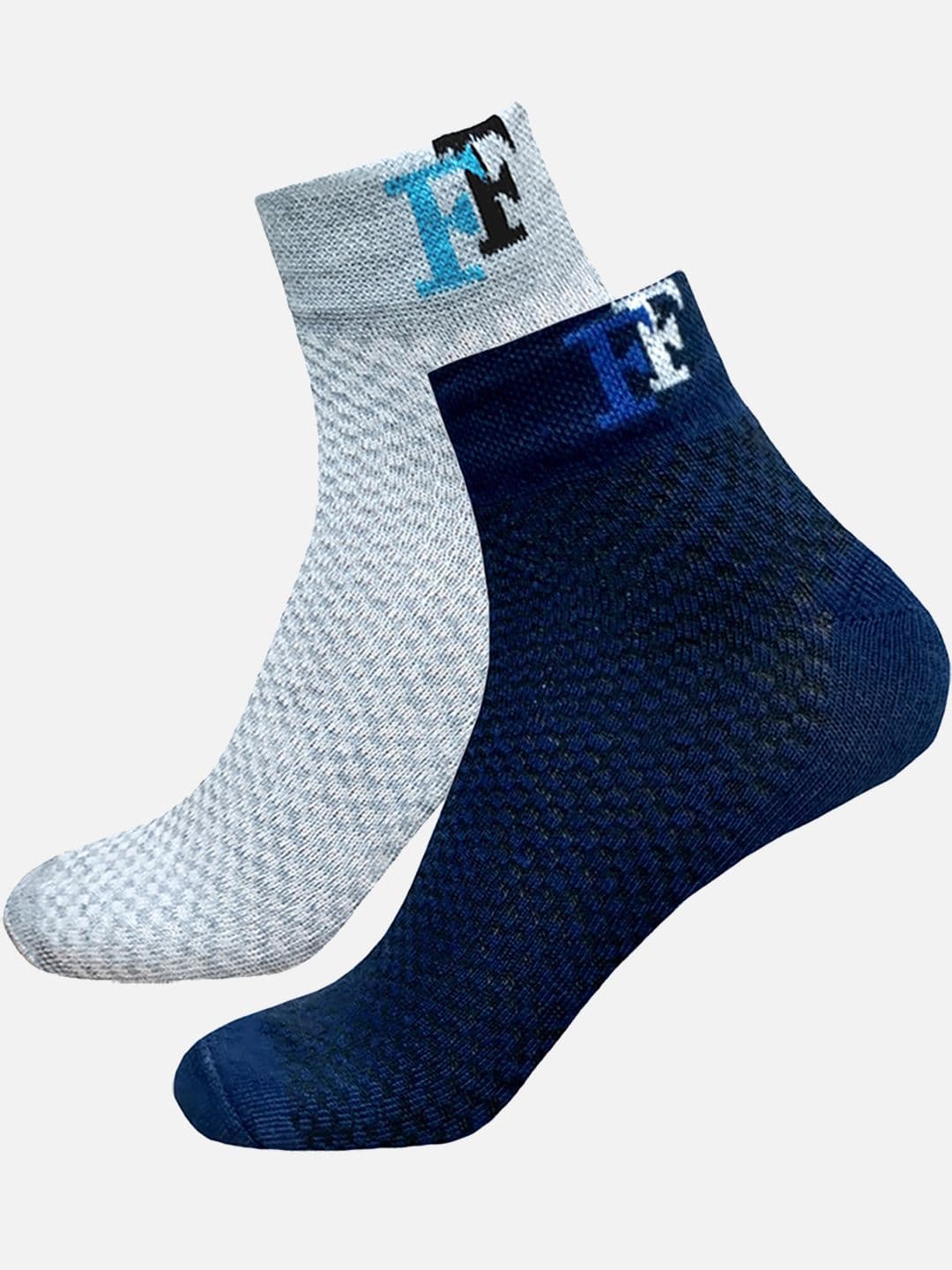 FIMS Men Pack Of 2 Patterned Ankle-Length Socks - view 1
