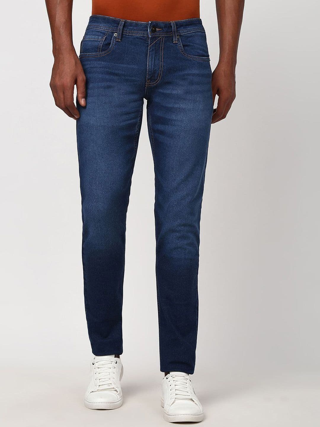 Peter England Casuals Men Mid-Rise Slim Fit Light Fade Jeans - view 1