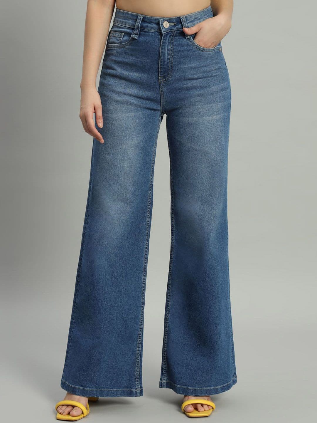 The Roadster Lifestyle Co Women High-Rise Light Faded Jeans - view 1