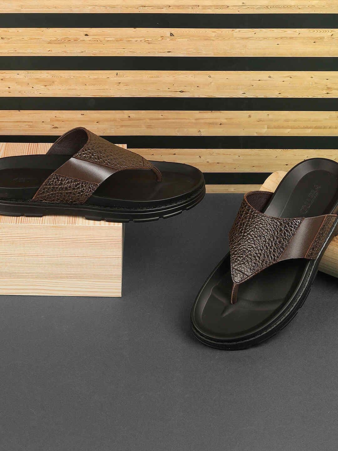 Metro Men Leather Slip-On Comfort Sandals - view 1