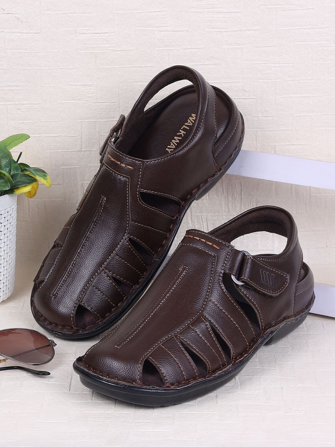 WALKWAY by Metro Men Velcro Synthetic Comfort Sandals - view 1
