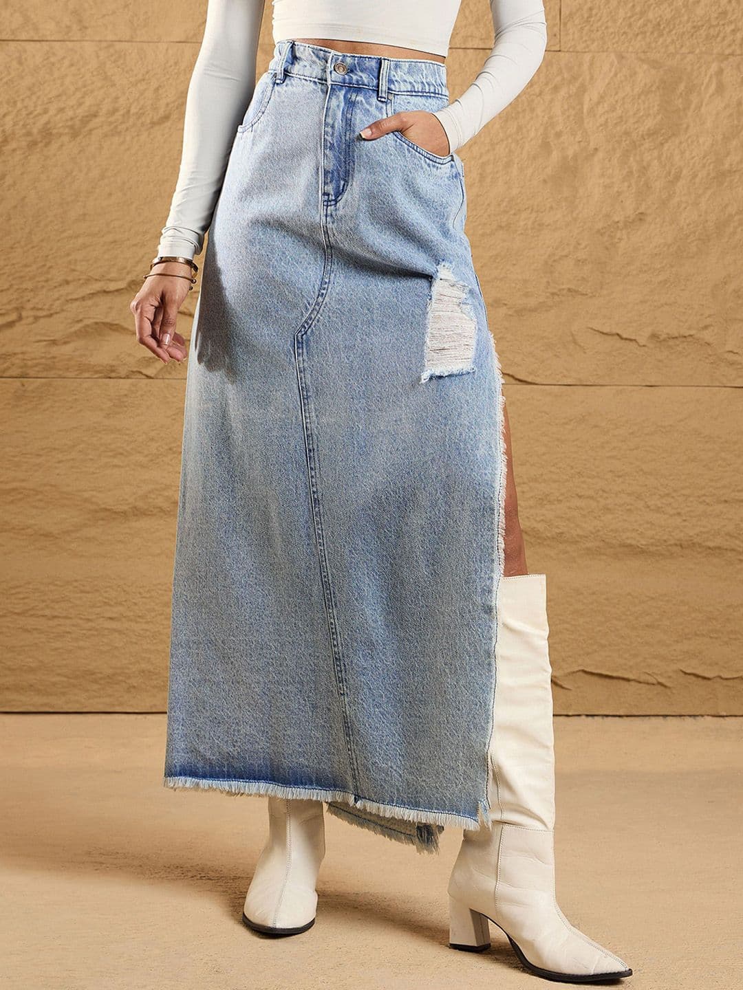 SASSAFRAS Straight Maxi Skirts - view 1