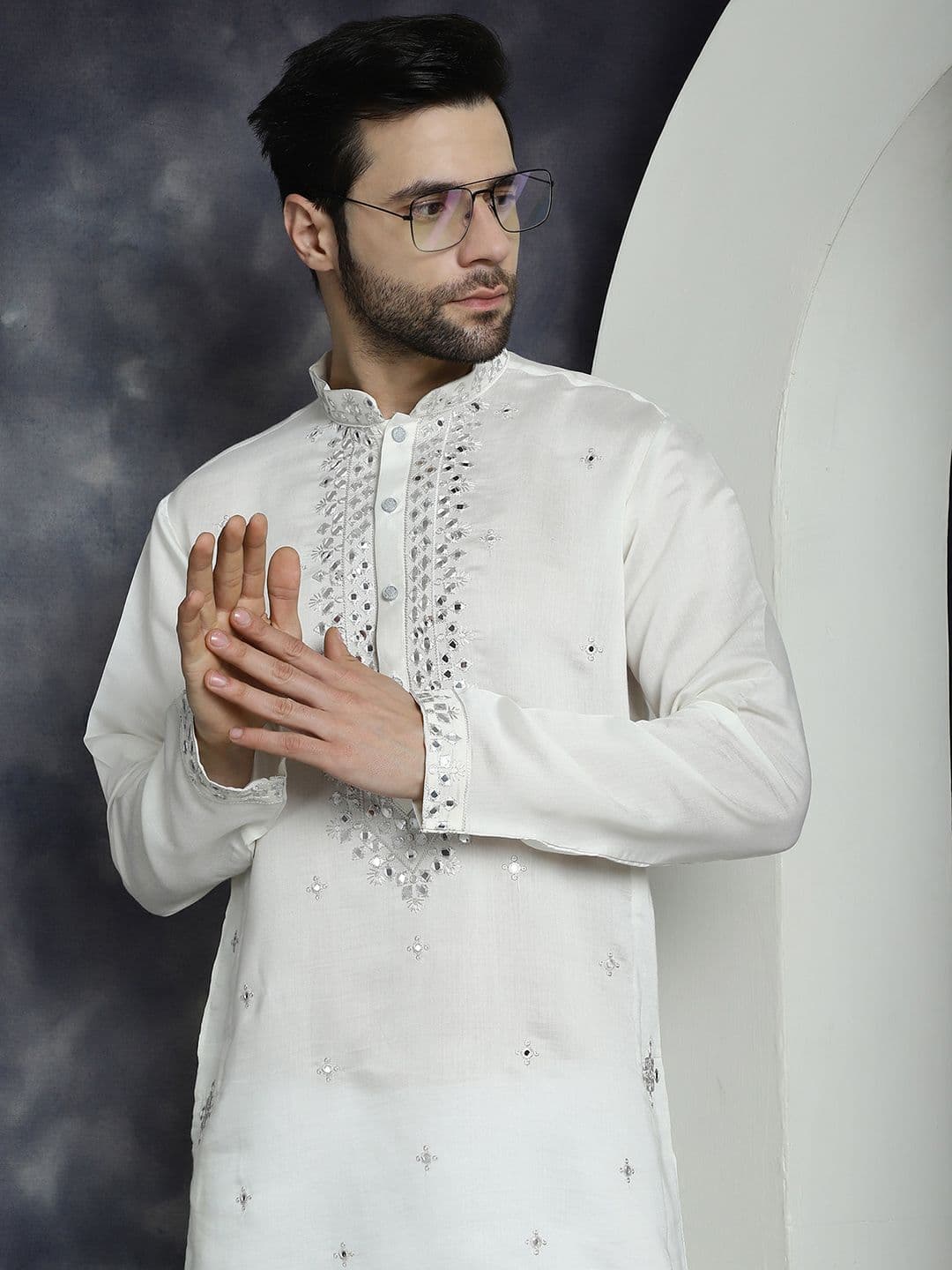 Jompers Embroidered Flared Sleeves Thread Work Strigth Republic Day Republic Day Kurta - view 1