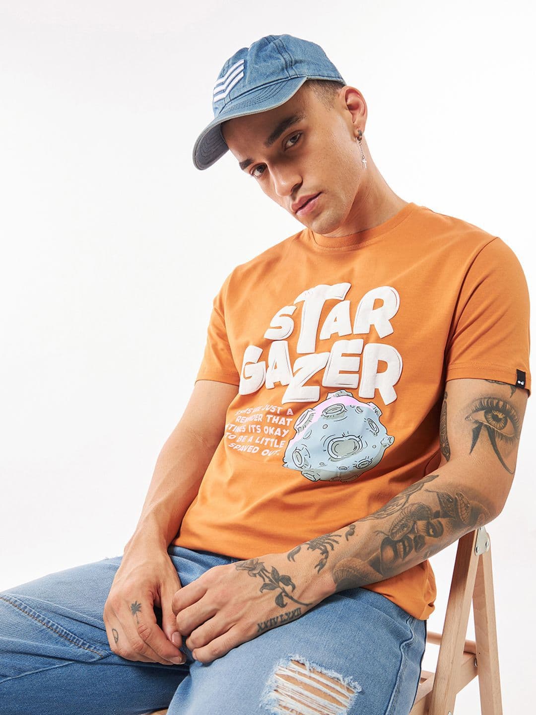 Bewakoof Men Typography Printed Round Neck Cotton T-Shirt - view 1
