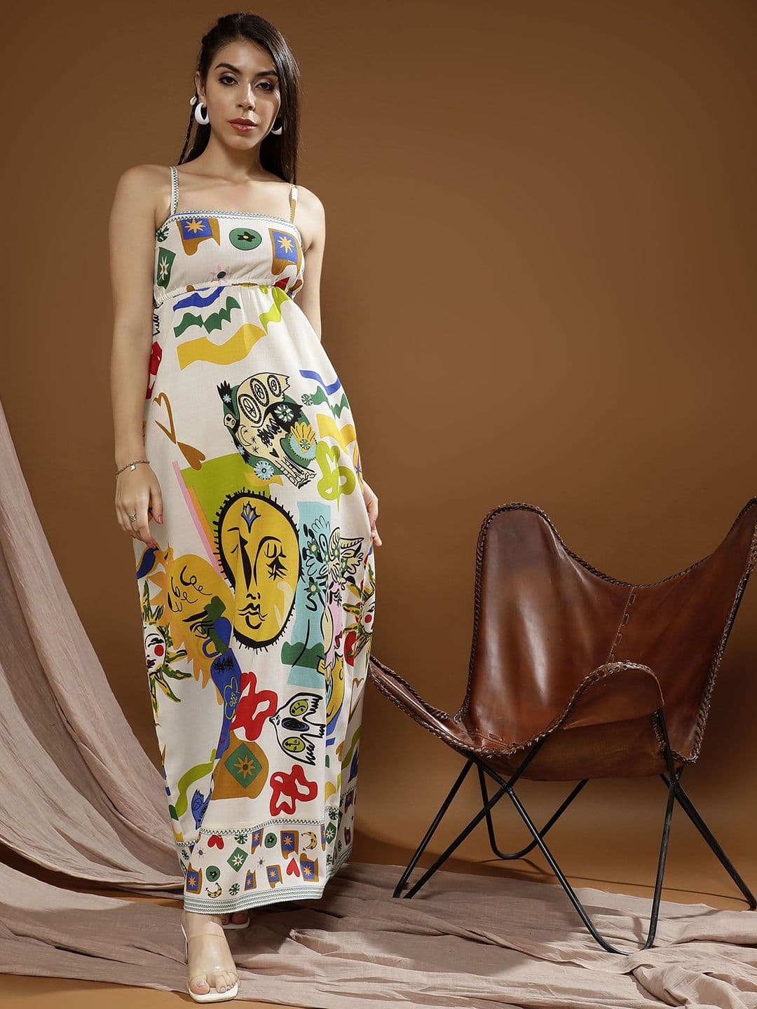 Boho By Athena Floral Print A-Line Maxi Dress - view 1