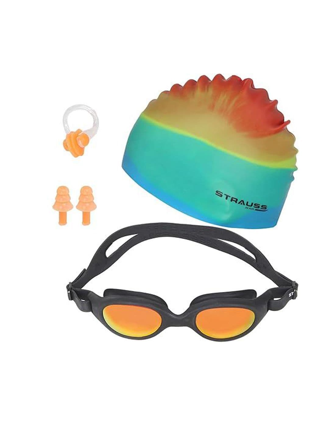 STRAUSS Pack of 4 Anti-Fog Swimming Goggles Set Swimwear Accessories - view 1
