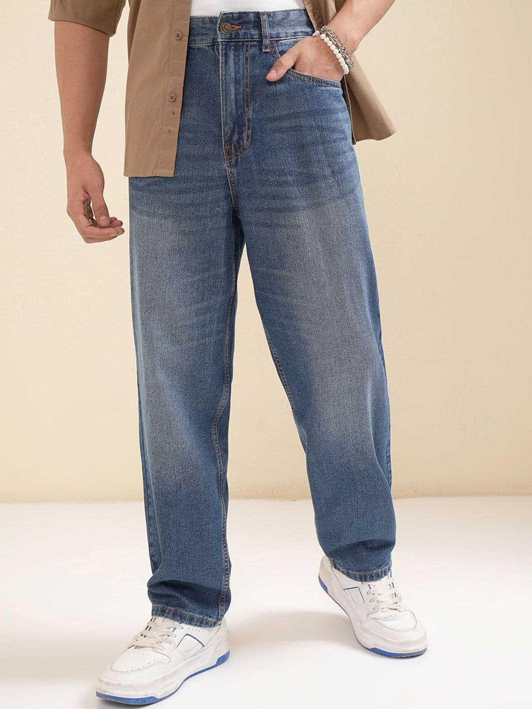 HIGHLANDER Men Relaxed Fit Heavy Fade Loose Fit Jeans - view 1