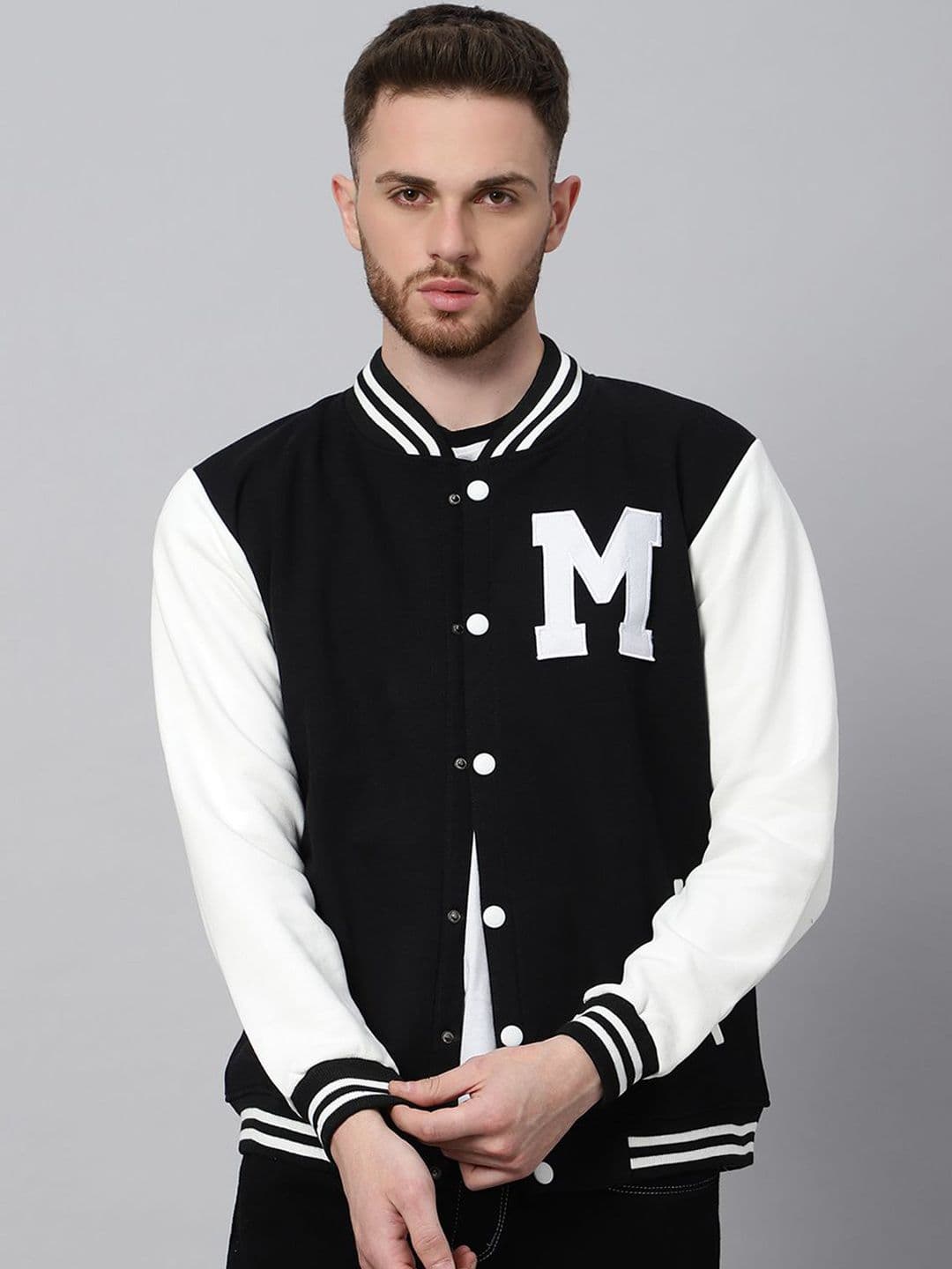 Be Savage Men Windcheater Outdoor Bomber with Patchwork Jacket - view 1