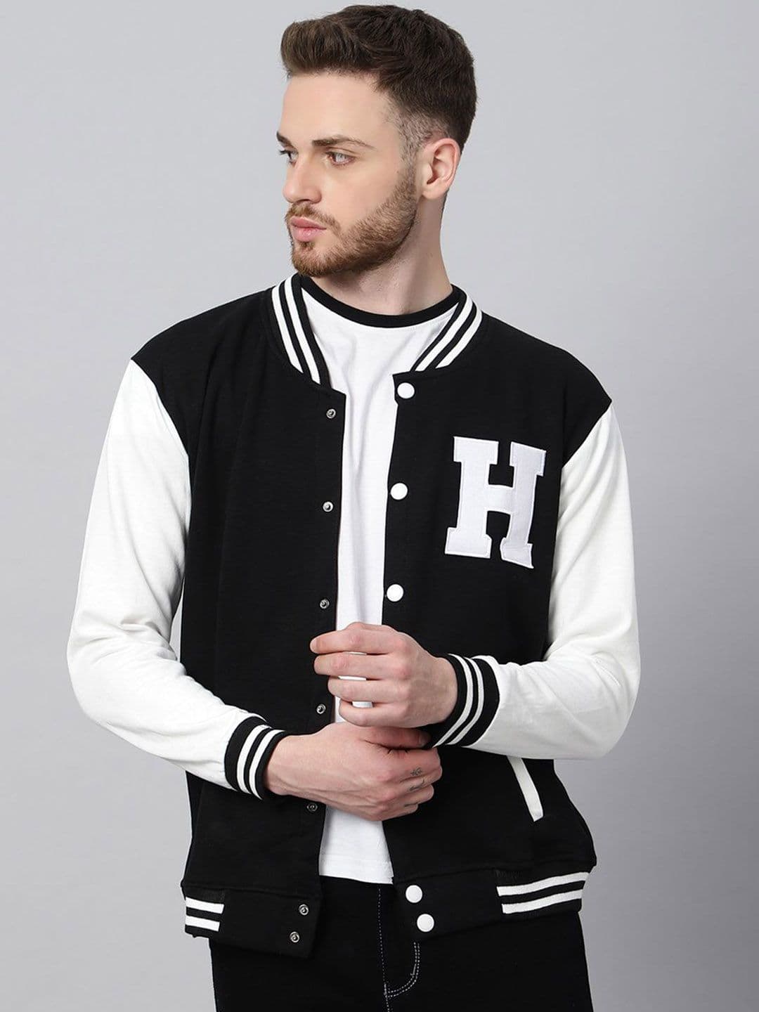 Be Savage Men Windcheater Outdoor Bomber with Embroidered Jacket - view 1