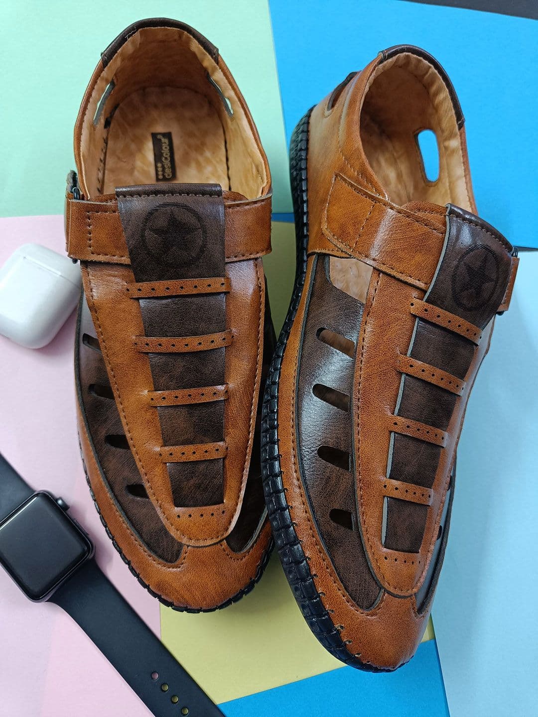 DESI COLOUR Men Synthetic Fisherman Sandals - view 1