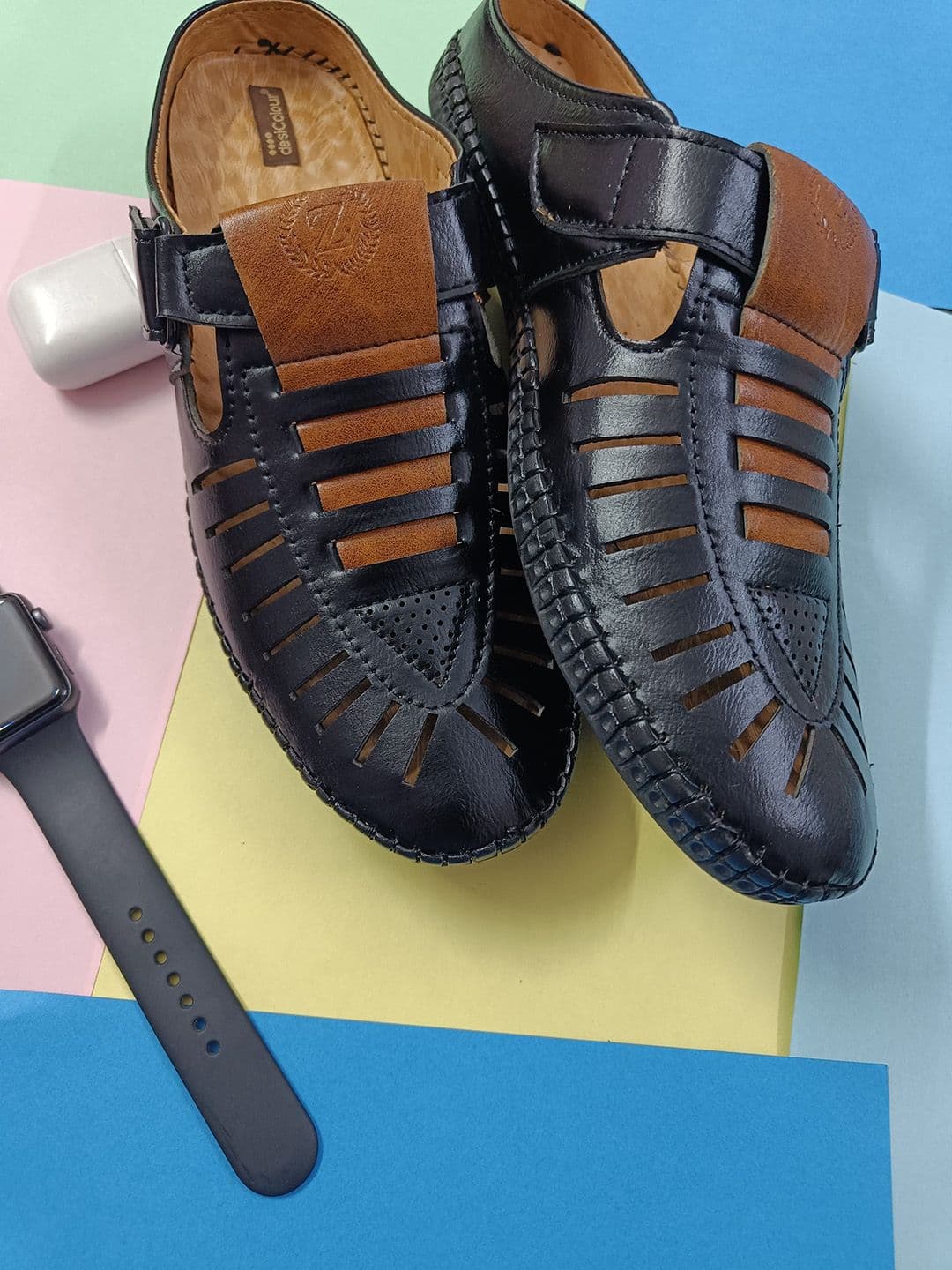 DESI COLOUR Men Synthetic Fisherman Sandals - view 1