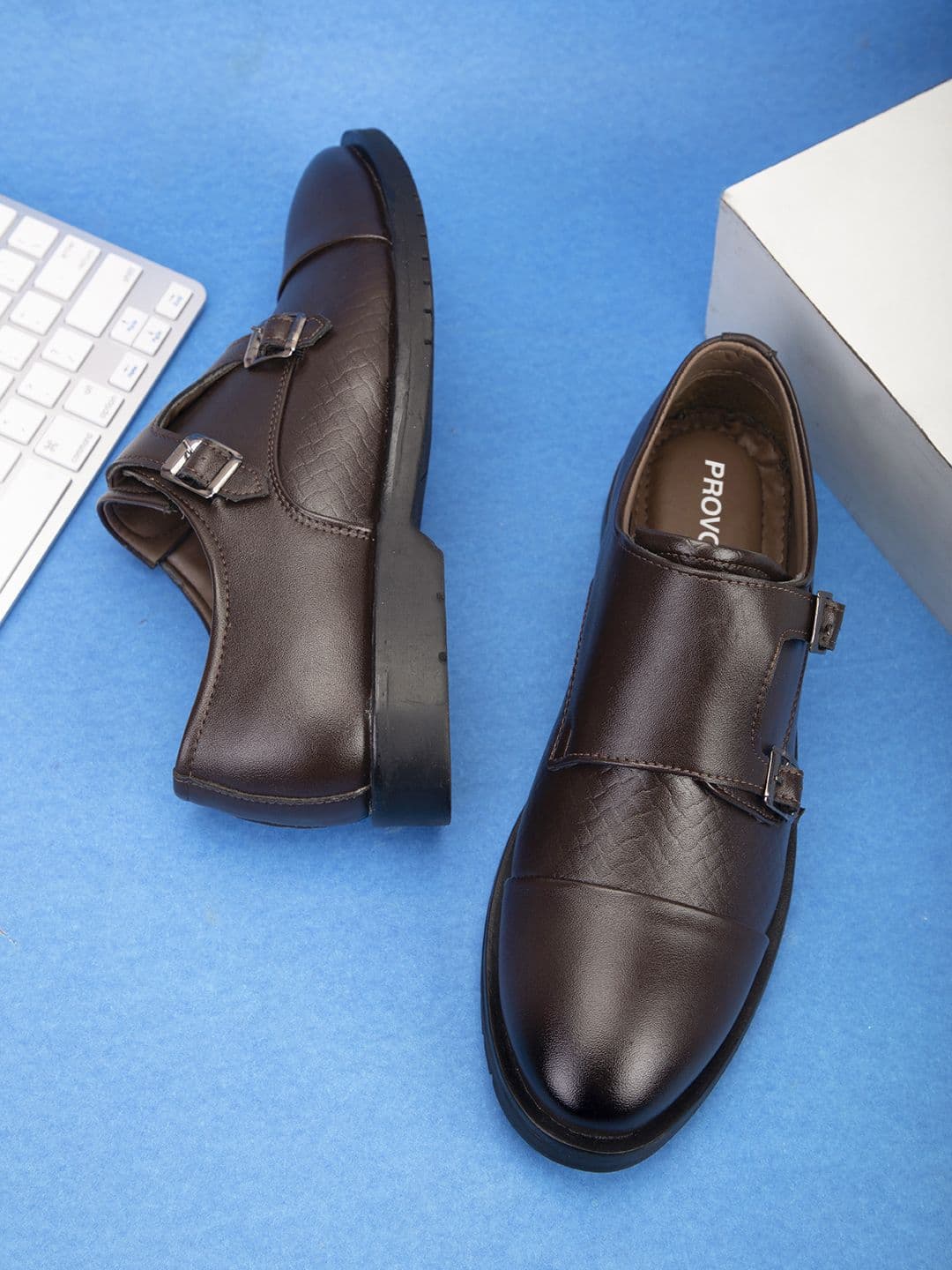Provogue Men Textured Formal Monks Shoes - view 1
