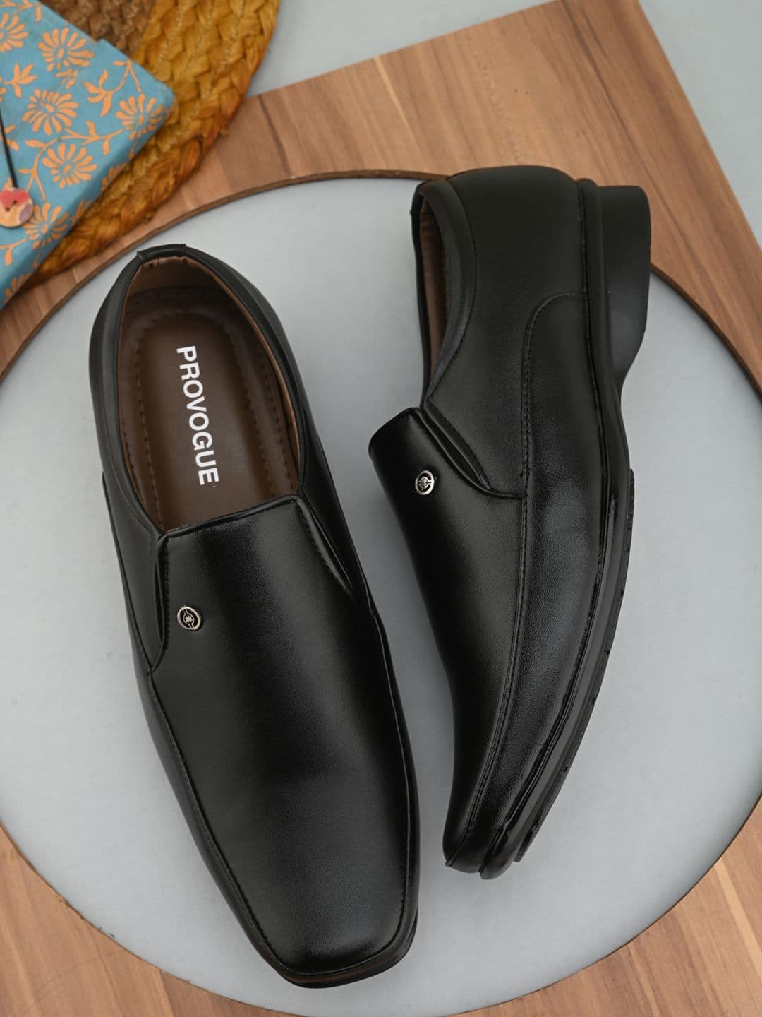 Provogue Men Square Toe Formal Slip-On Shoes - view 1