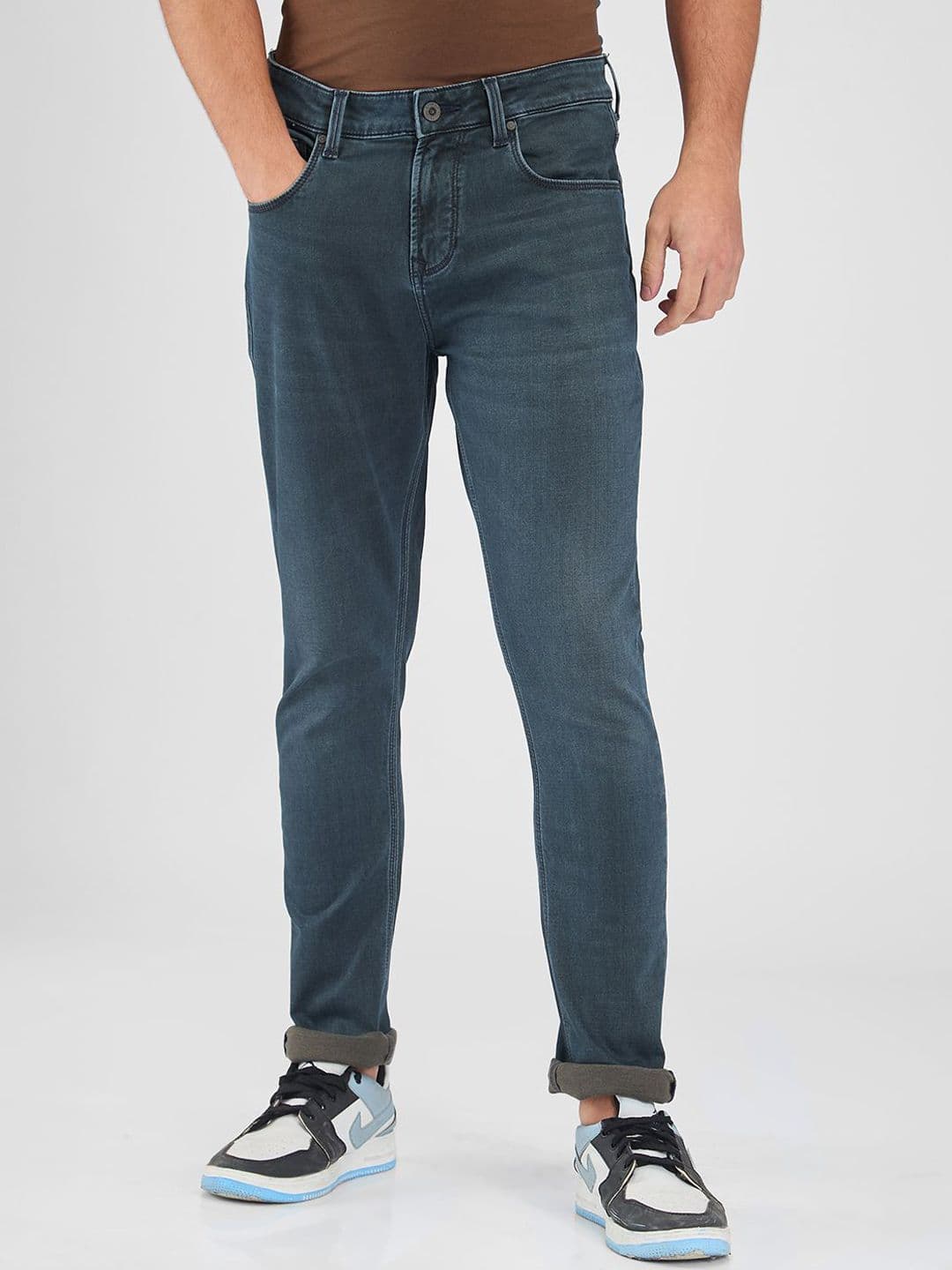 SPYKAR Men Skinny Fit Low-Rise Light Fade Stretchable Jeans - view 1