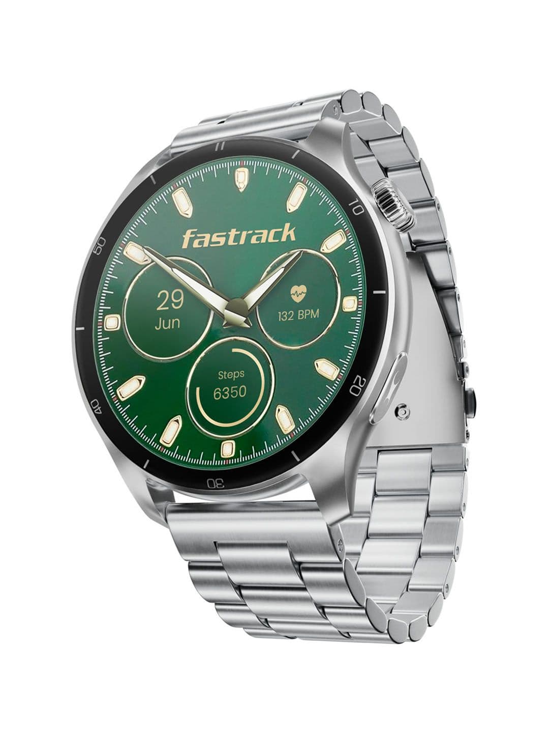Fastrack Dezire FX1 Pro Smart Watch 1.43 AMOLED Display BT Calling Functional Crown IP68 Smart Watch