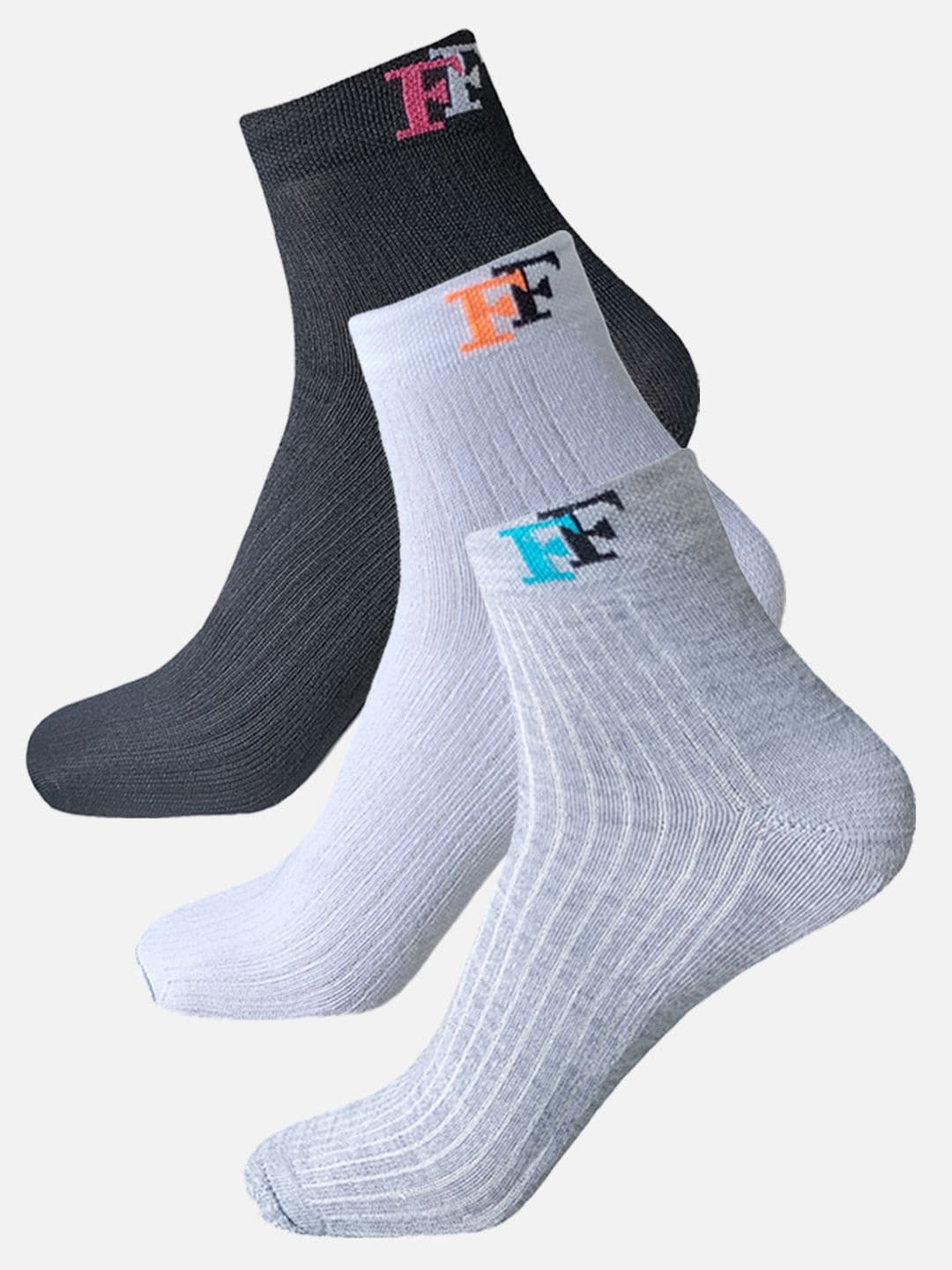 FIMS Men Pack Of 3 Running Ankle Length Socks - view 1