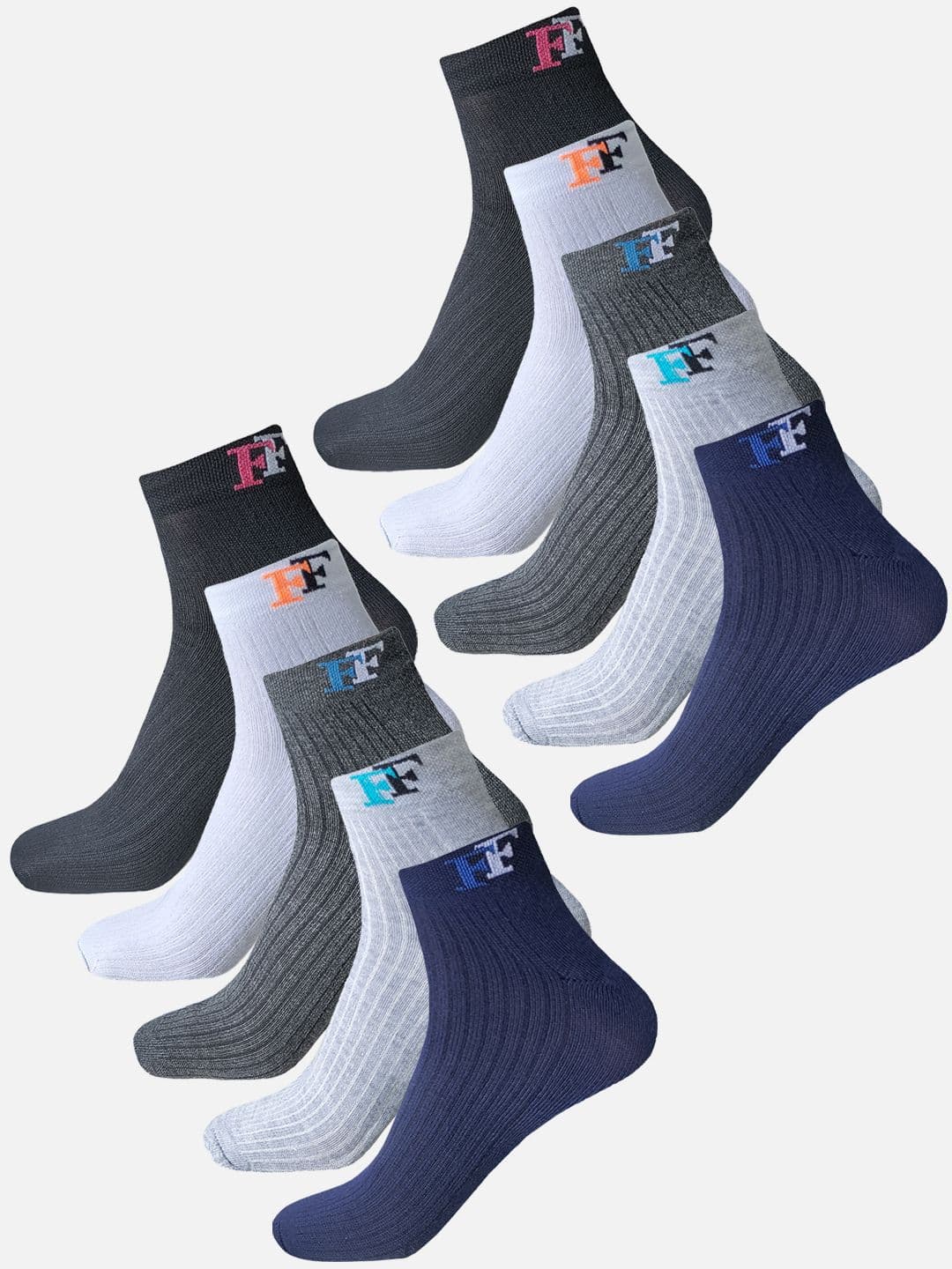 FIMS Men Pack Of 10 Ankle Length Socks - view 1