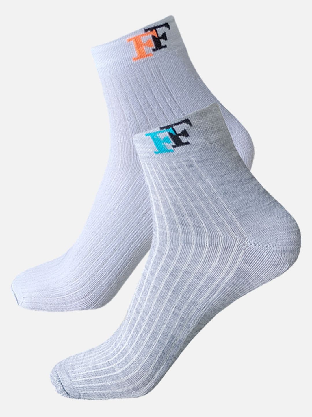 FIMS Men Pack Of 2 Striped Ankle Length Socks - view 1