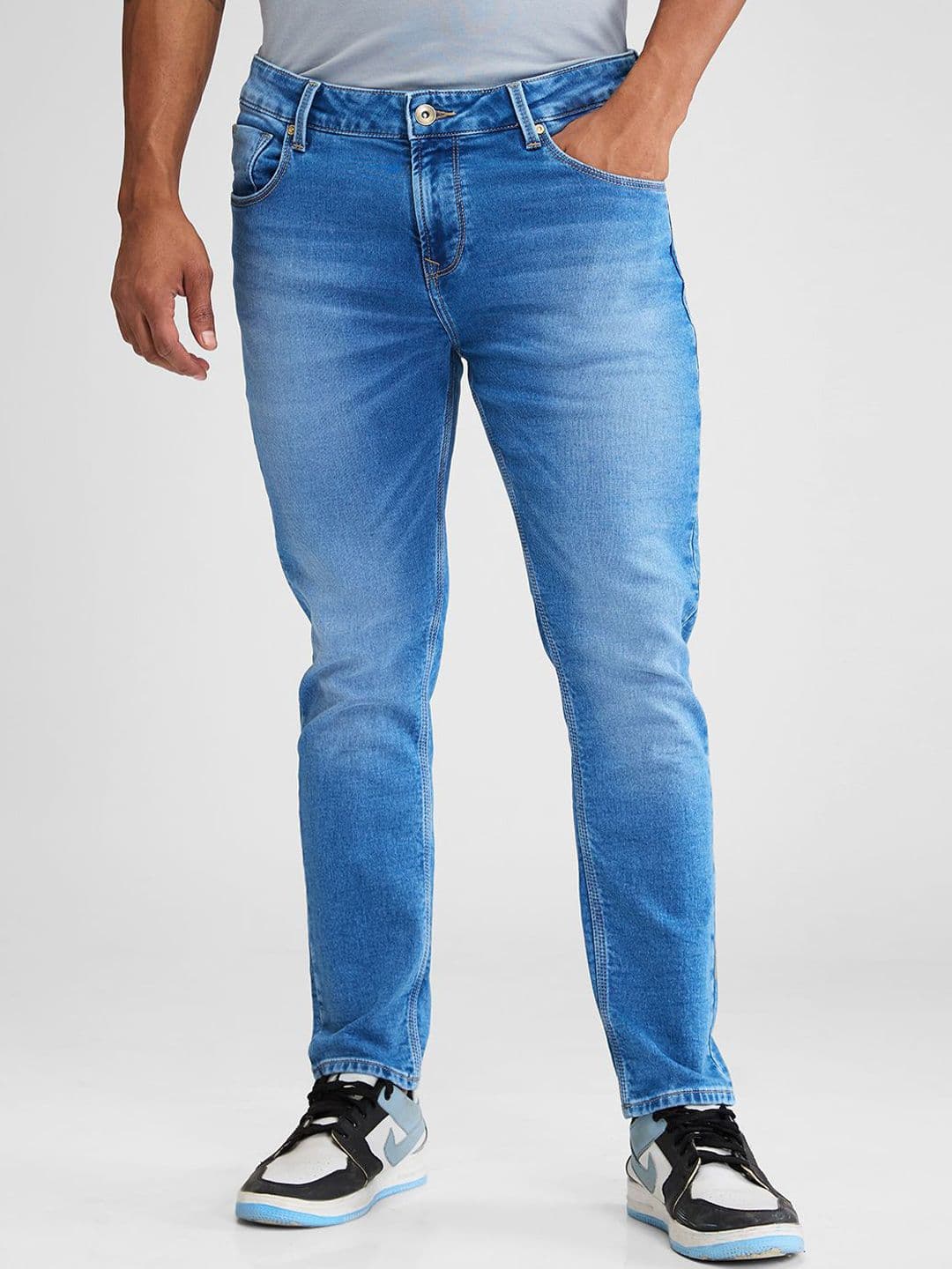 SPYKAR Men Mid-Rise Slim Fit Heavy Fade Stretchable Jeans - view 1