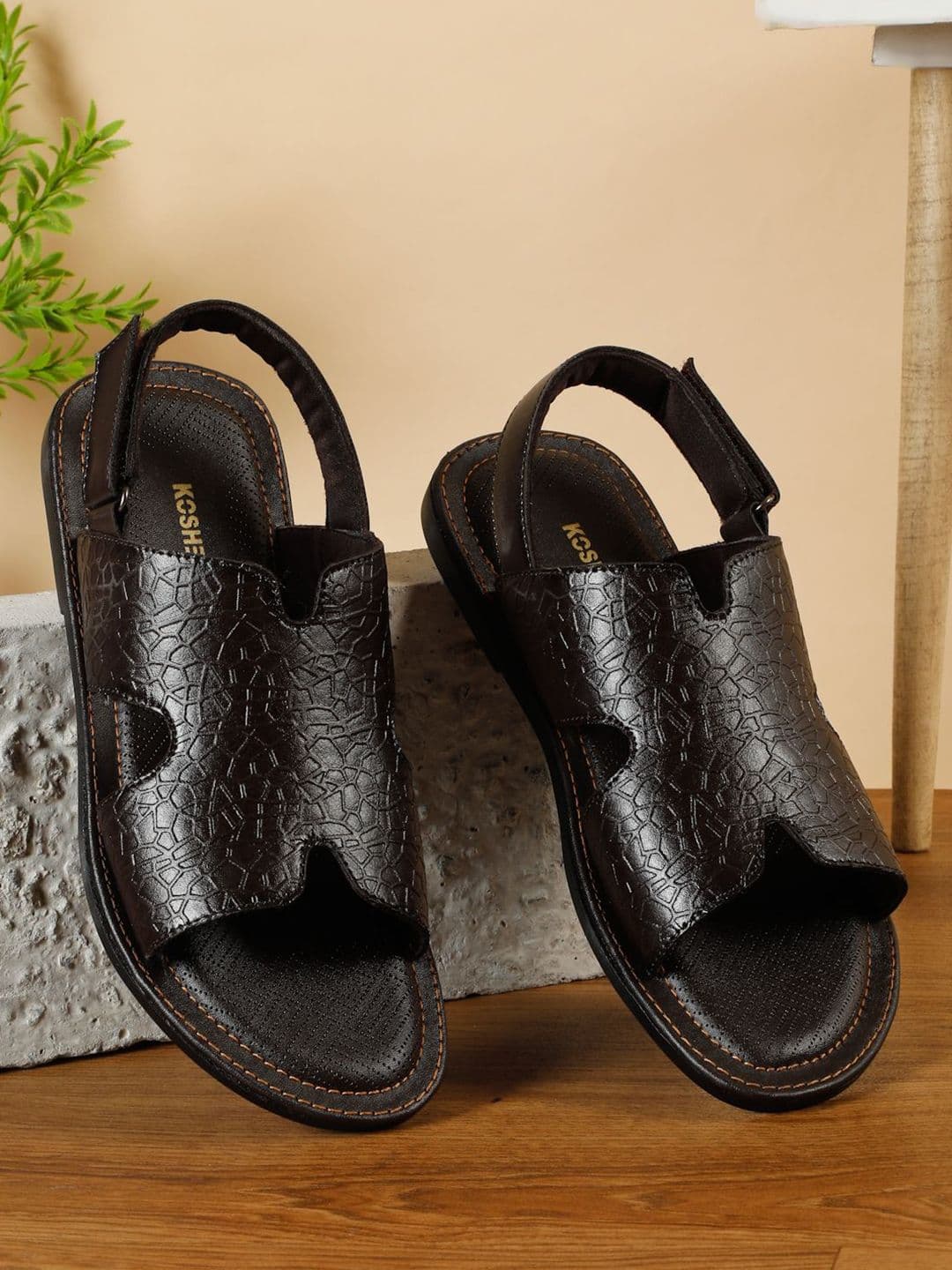 Kosher Men Ethnic Comfort Sandals - view 1