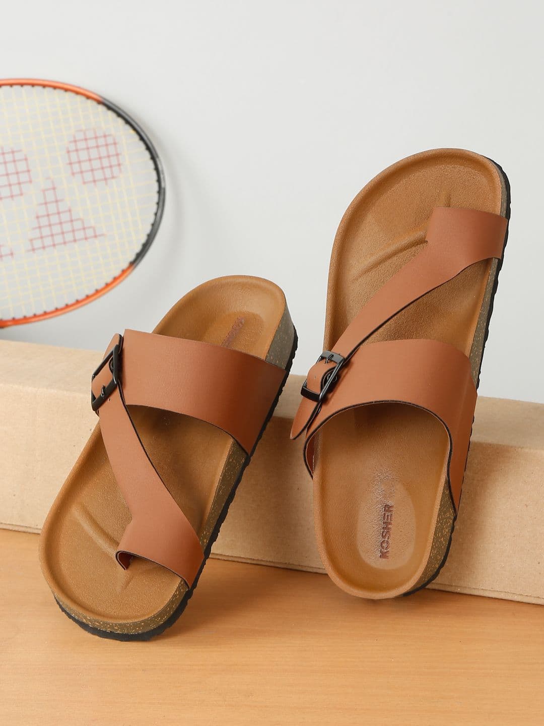 Kosher Men One Toe Comfort Sandals - view 1