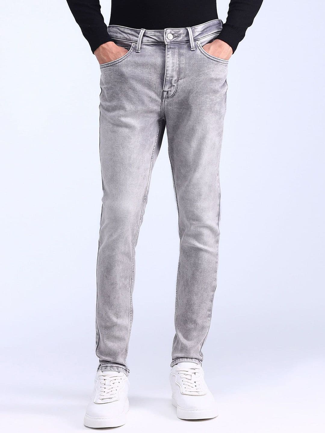 Flying Machine Men Justin Skinny Fit Light Fade Stretchable Jeans - view 1