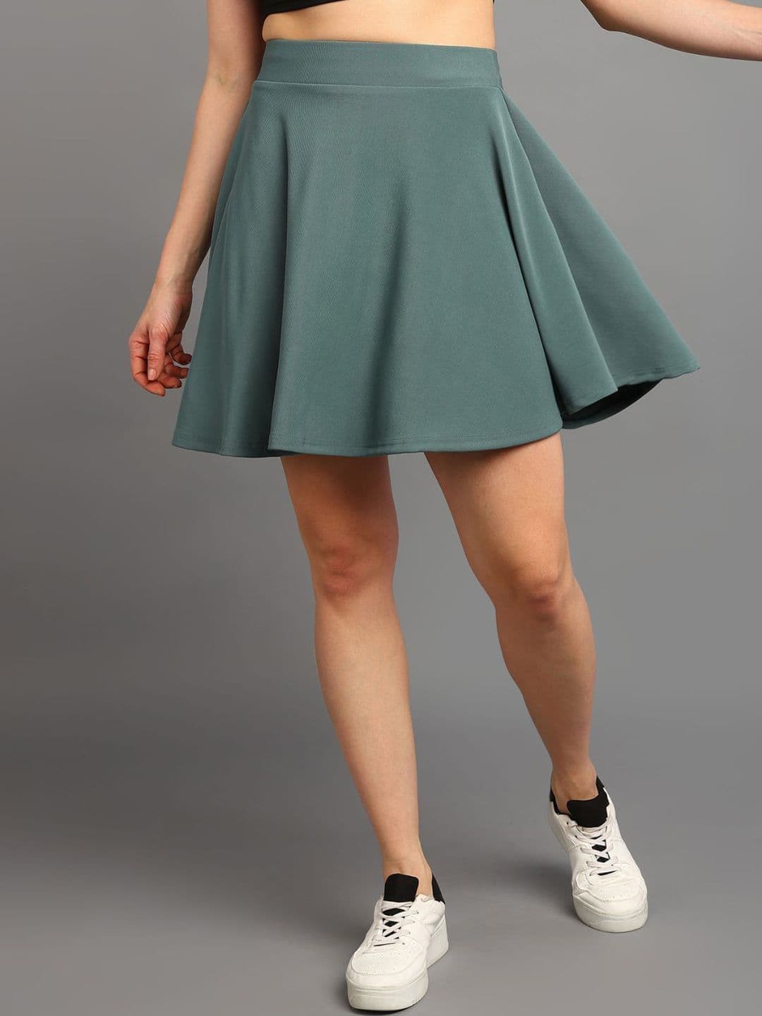 BAESD Flared Above Knee Length Skirts - view 1
