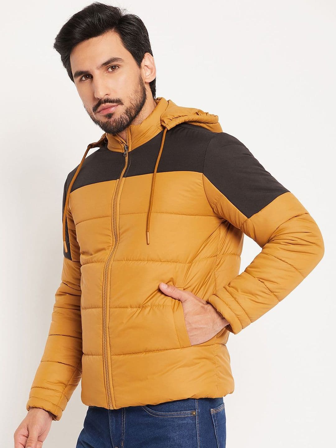 VERO AMORE Men Colourblocked Quilted Hooded Jacket - view 1