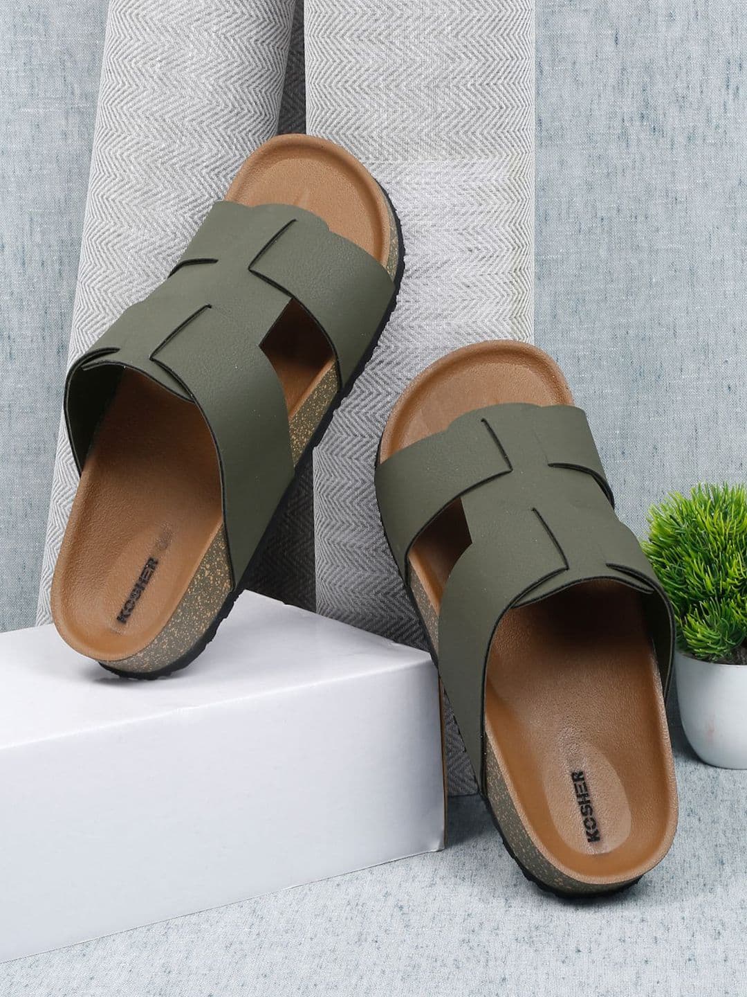 Kosher Men Slip-On Comfort Sandals - view 1