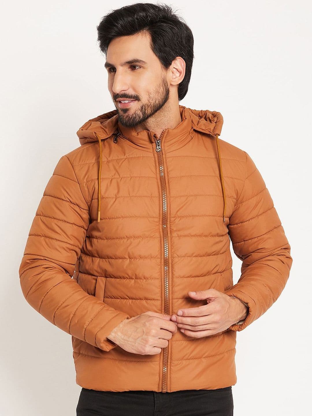 VERO AMORE Men Solid Hooded Quilted Jacket - view 1