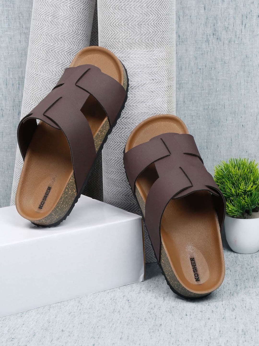 Kosher Men Slip-On Comfort Sandals - view 1