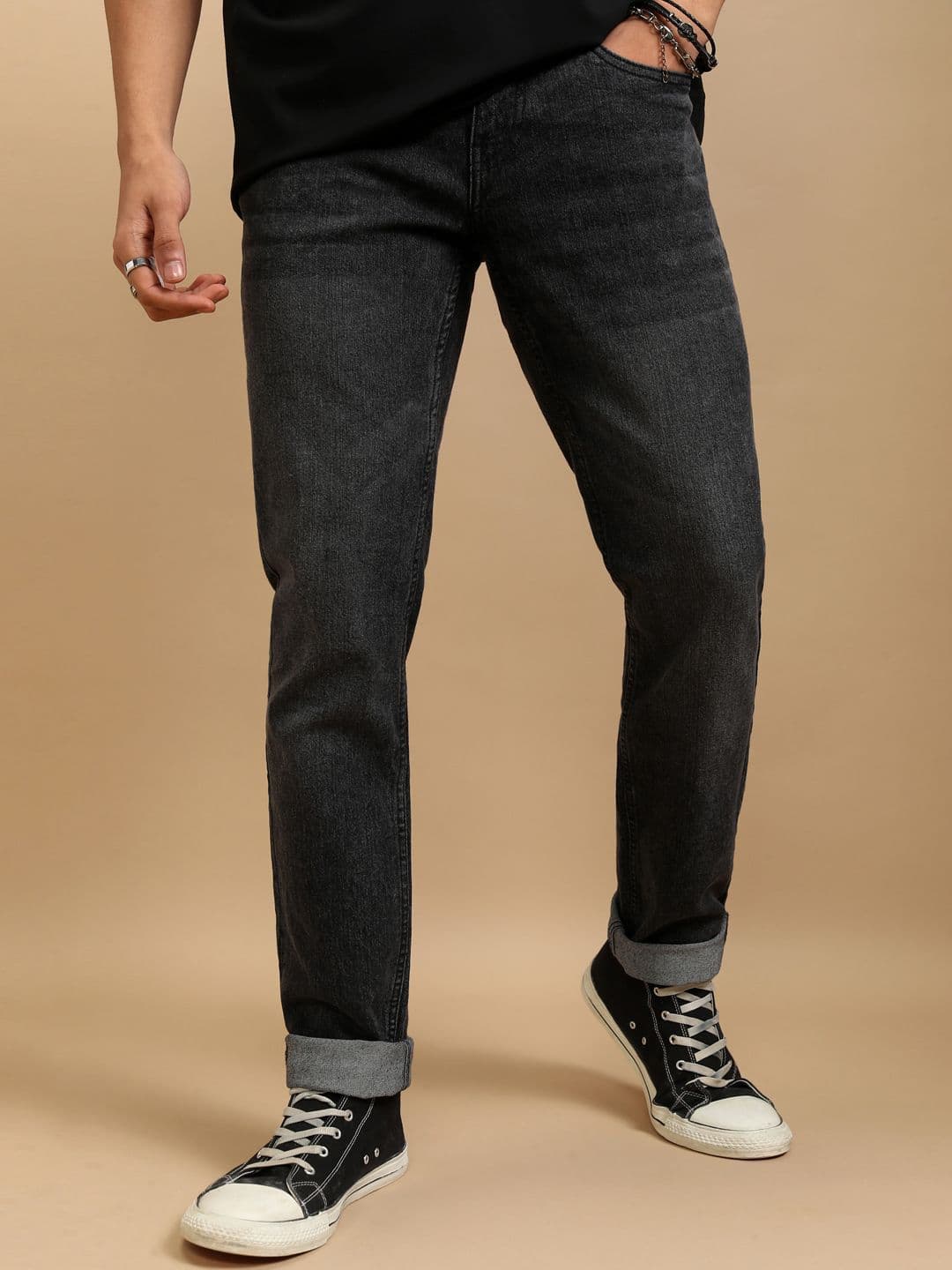 HIGHLANDER Men Slim Fit Light Fade Stretchable Jeans - view 1
